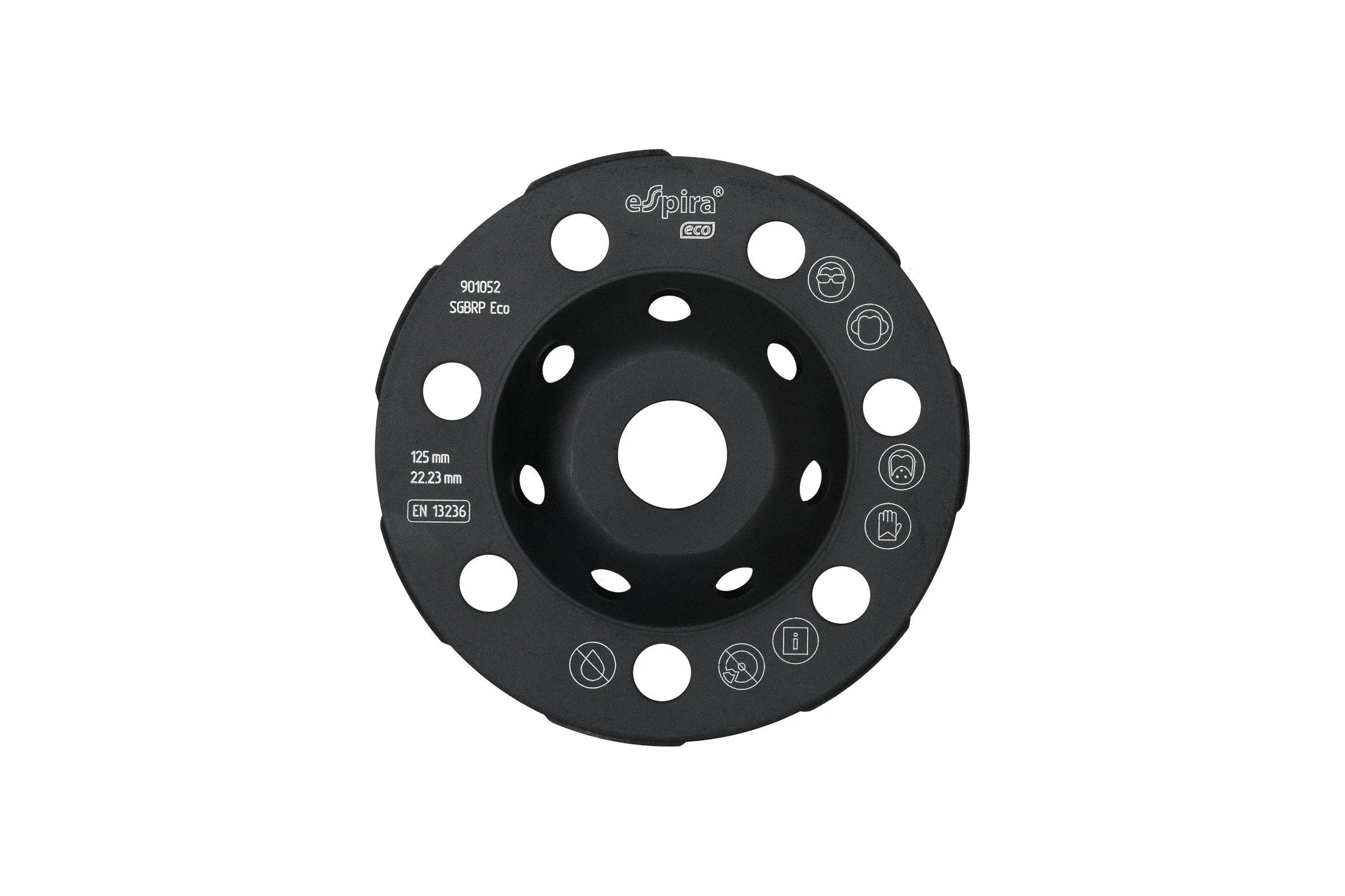 Чашка алмазная шлифовальная Бумеранг SGBRP Eco (125х22.23) Espira 901052