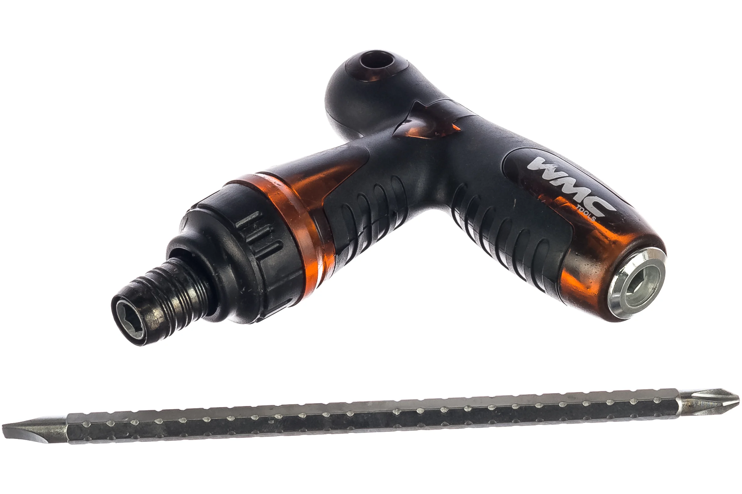 Отвертка WMC Tools WMC-8152LR T-образная телескоп. переставная 2в1, на пластиковом держателе WMC-8152LR