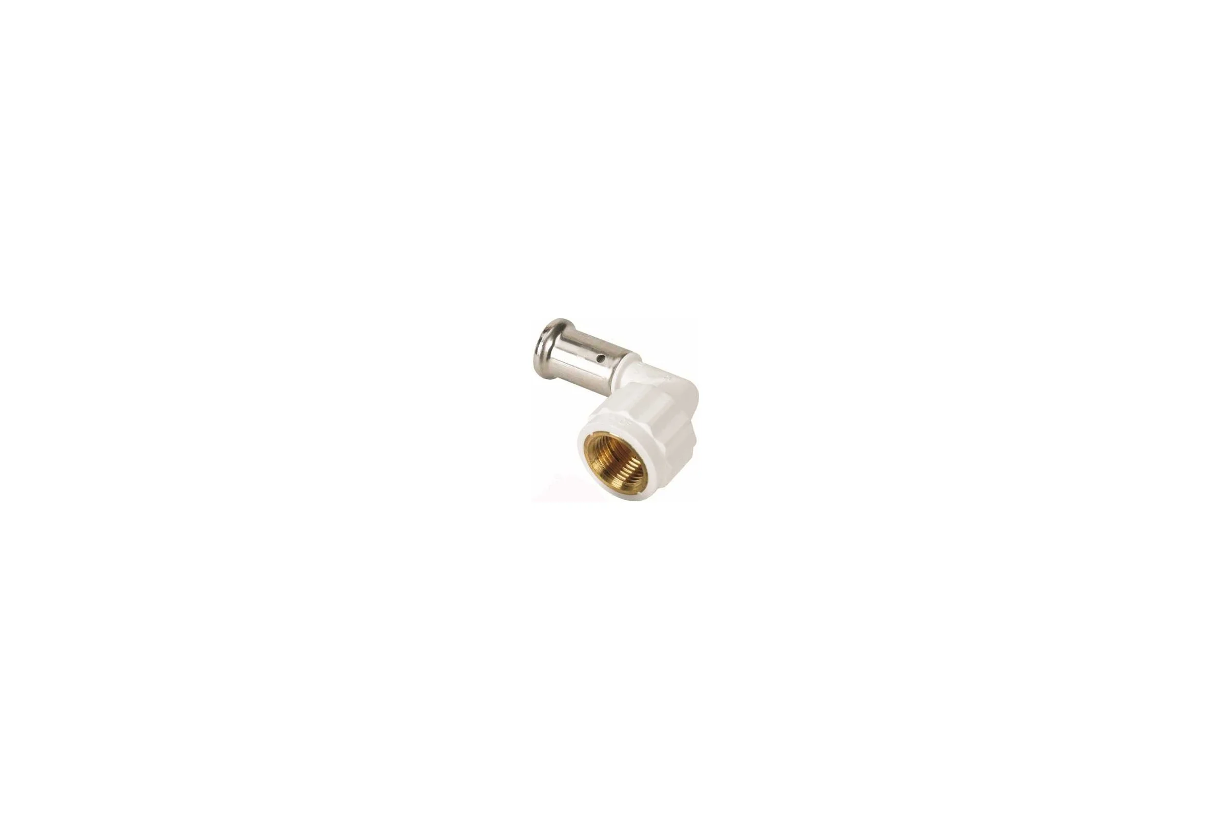 Угольник Henco 90 ВР, ПВДФ пресс, белый, 32x1" 6PKW-3206