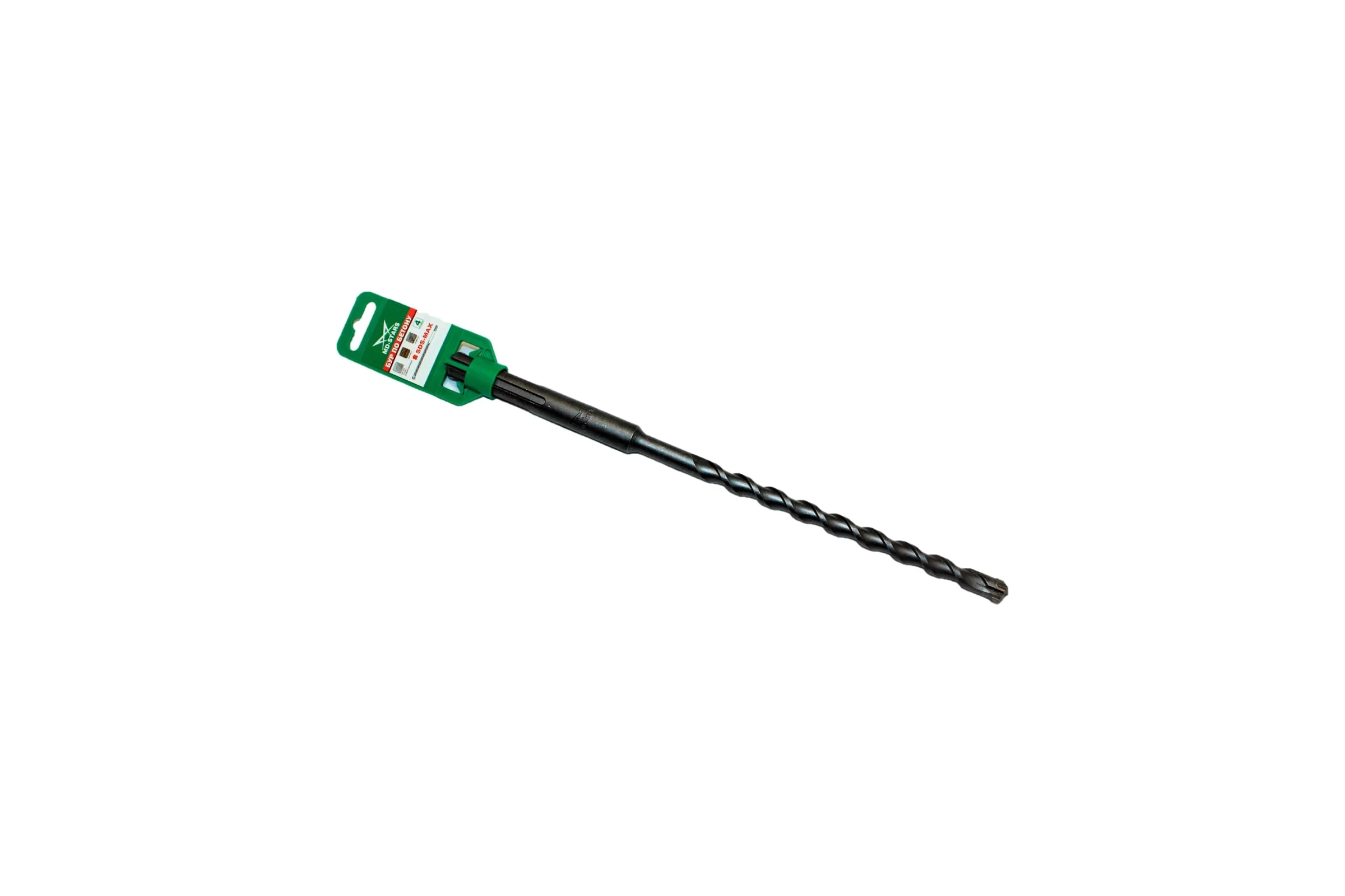 Бур по бетону и кирпичу 4 кромки, 22x350 мм, SDS-MAX MD-STARS MD-B4CM22Х350