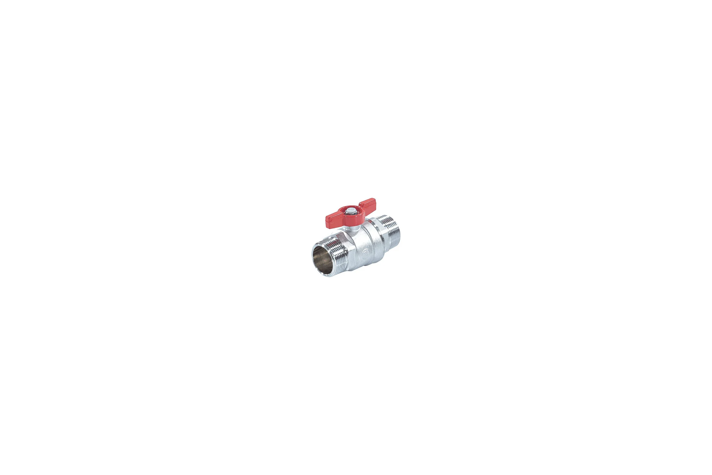 Шаровой кран Giacomini латунь хром R253D 25 Ру35 НР бабочка R253X005 007-0899
