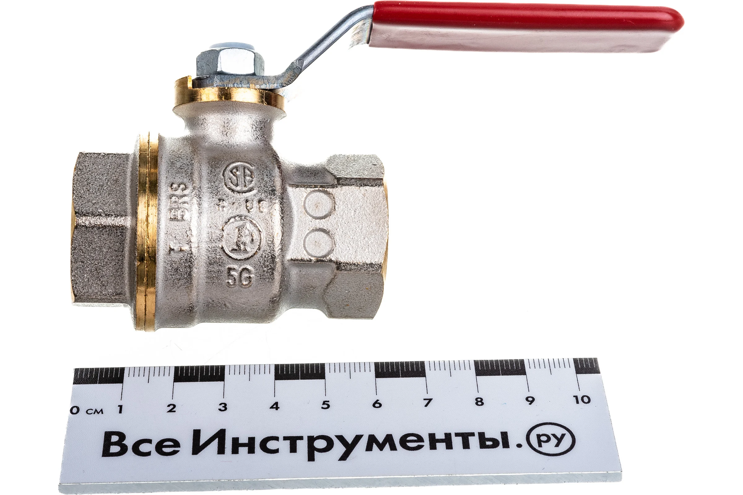 Шаровой кран Giacomini латунь никель R910 20 Ру42 ВР рычаг R910X024 007-0928