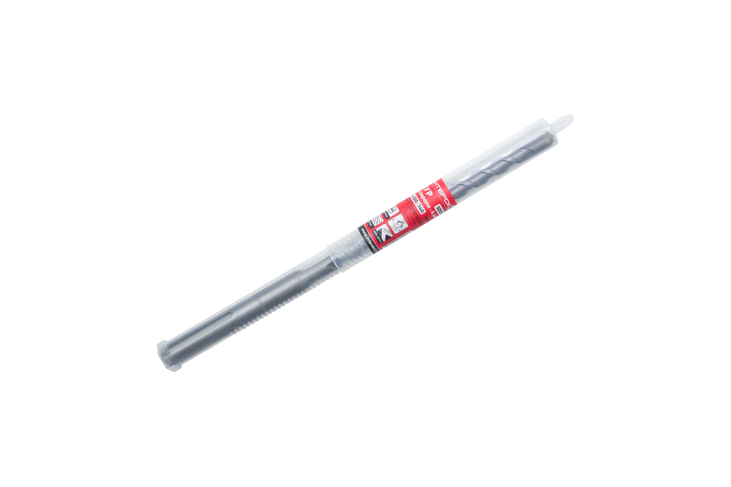 Бур SDS-Max 2 спирали, 4 резца, 14x200/340 мм Интерскол 14114.200