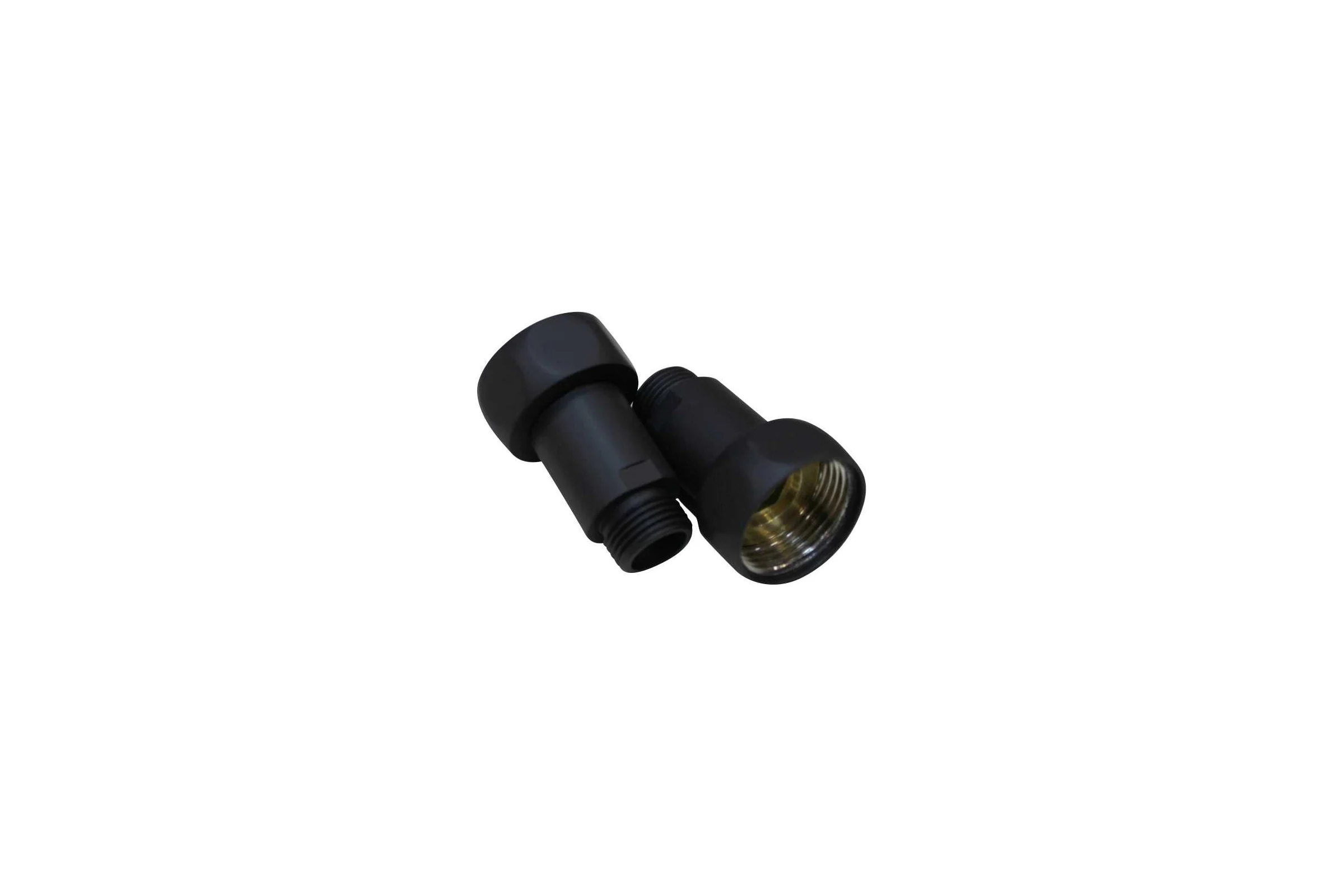Соединение прямое Melodia della vita 1"х3/4" в/н, черный матовый, пара MKP21015Cbk 11484