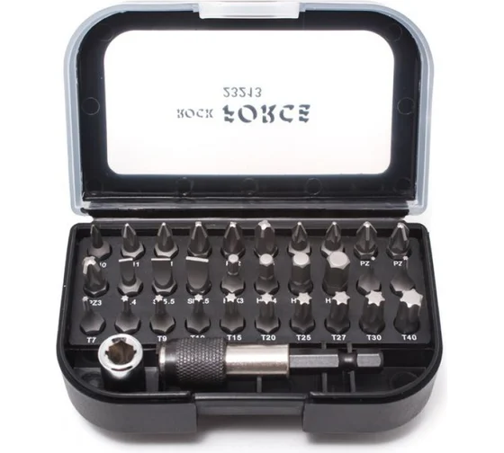 Набор вставок 1/4DR с держателем и адаптером 32 шт ROCKFORCE RF-23213