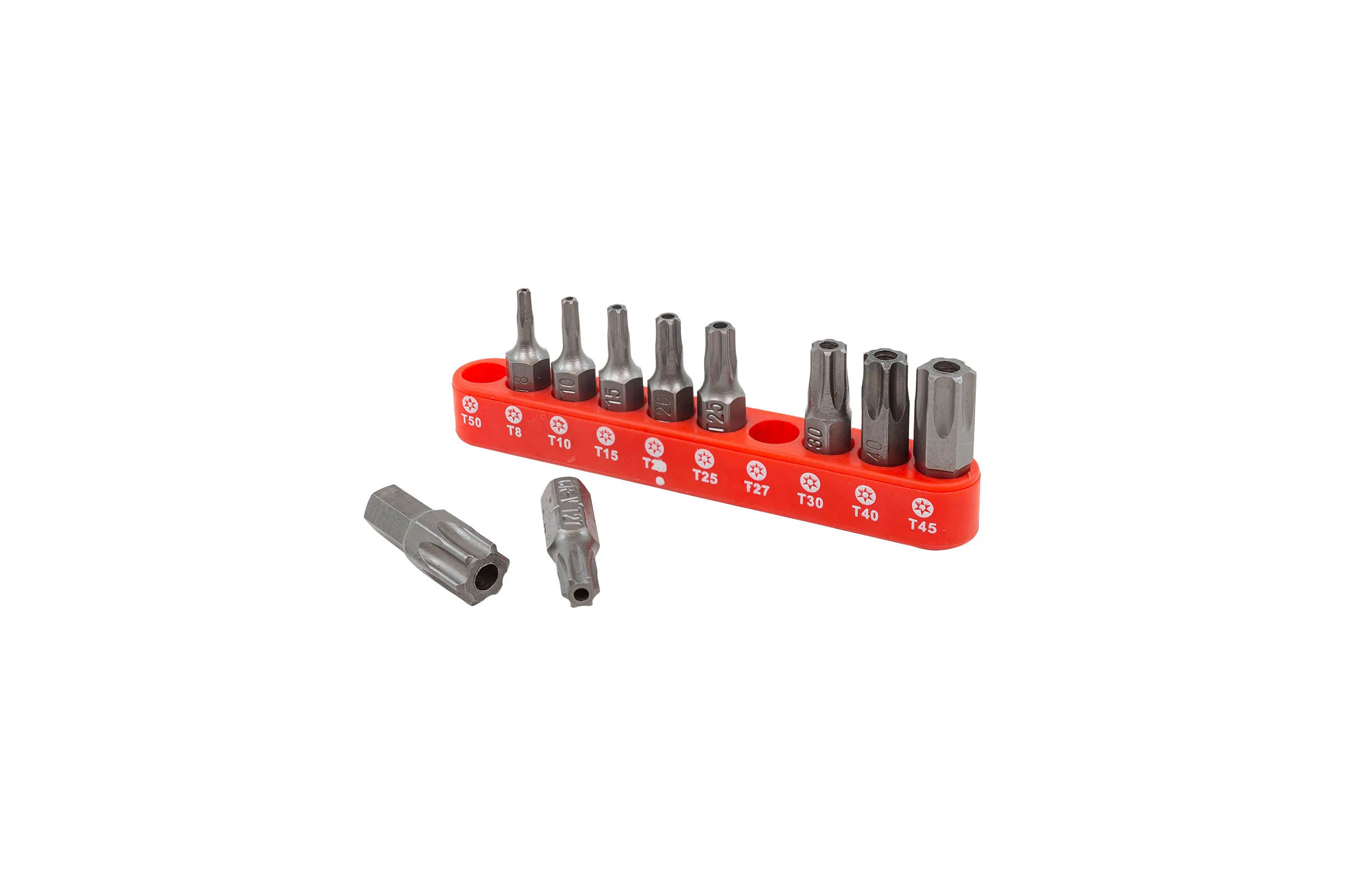 Набор вставок 1/4"DR TORX с магнитными держателями (10 шт; T8H-T50H; 25 мм) Rockforce RF-21022T(1280)