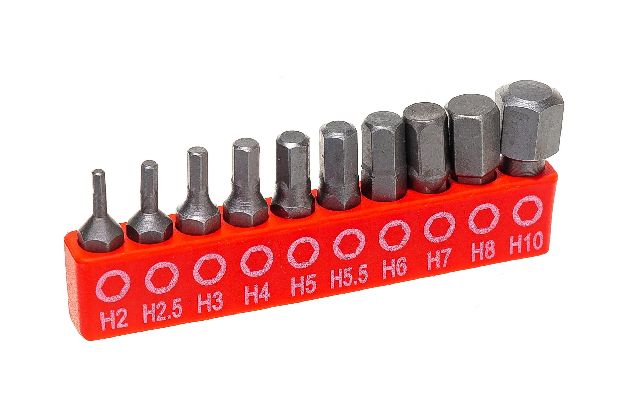 Набор вставок 1/4"DR 6-гранных (10 шт; 2-10 мм) ROCKFORCE RF-21021