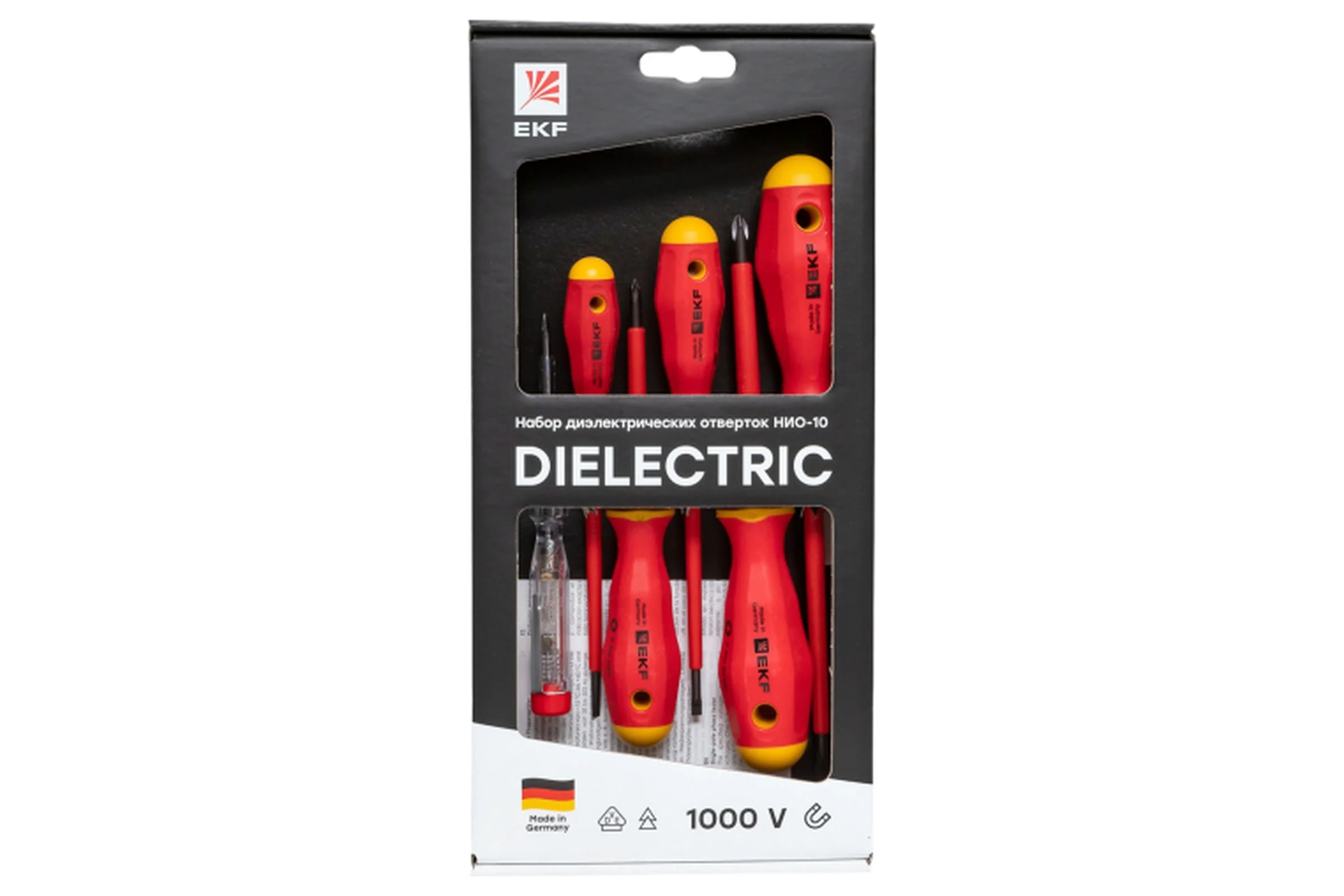 Набор диэлектрических отверток EKF НИО-10 Professional ndo-10