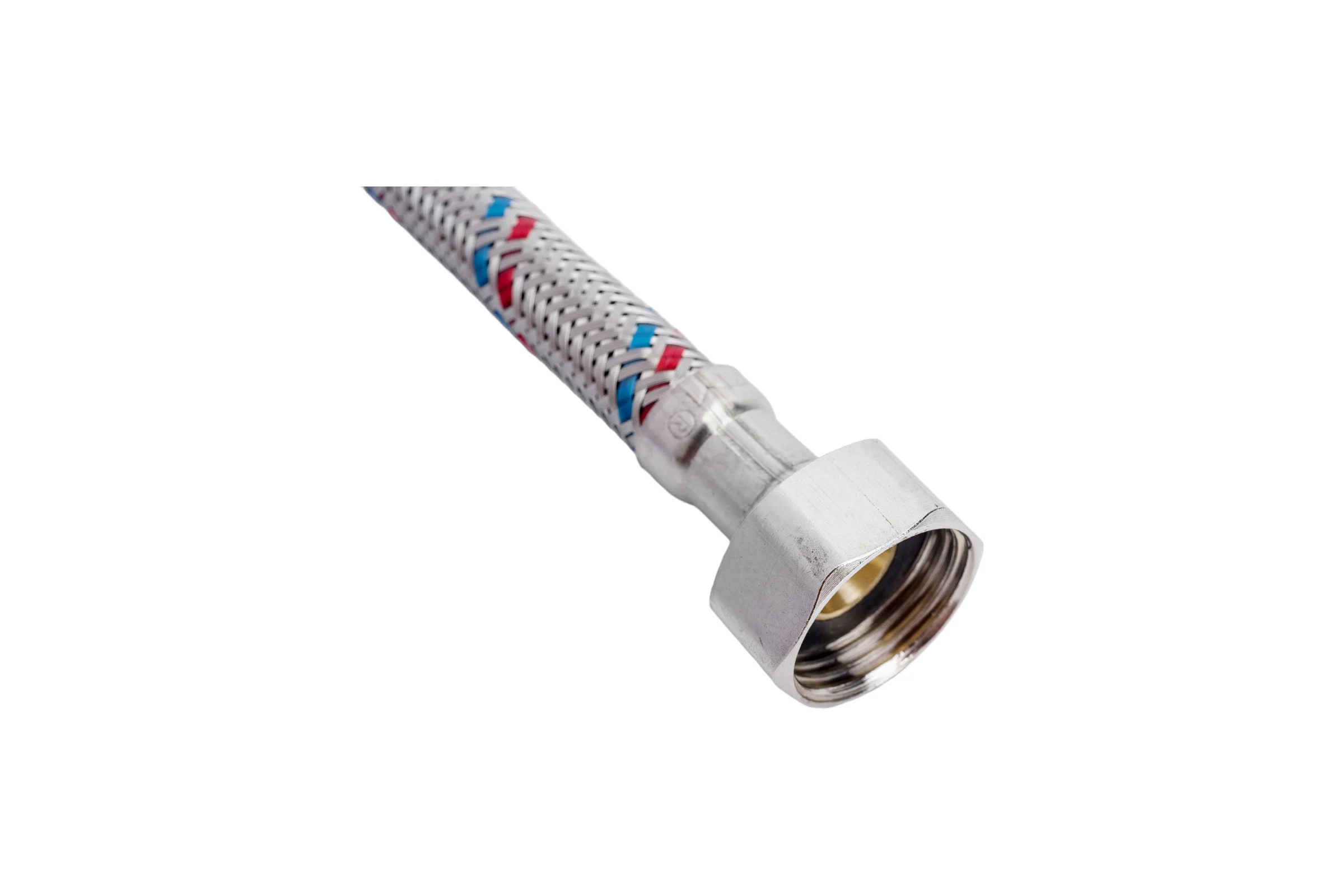 Подводка для воды СТМ сталь 1/2", гайка-гайка, 150 cм CWFHF150