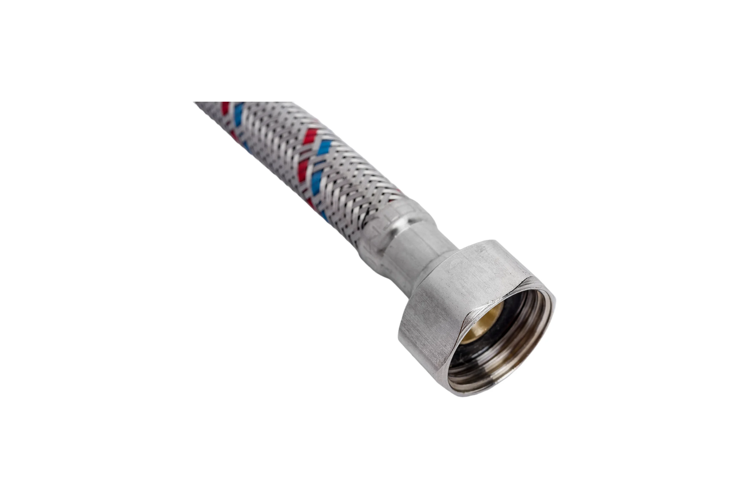 Подводка для воды СТМ сталь 1/2", гайка-гайка, 150 cм CWFHF150