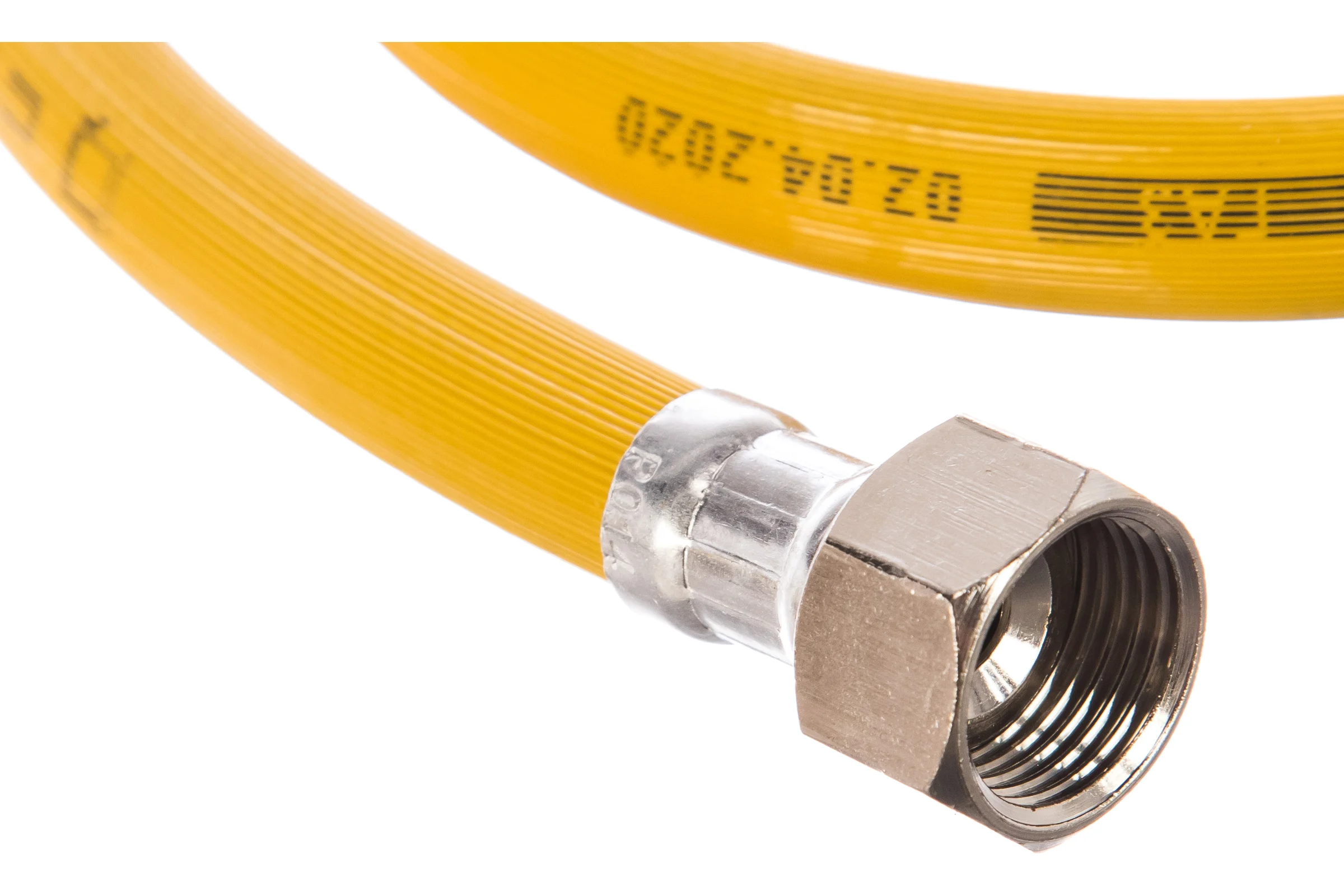 Подводка для газа СТМ ГАЗ ПВХ, 1/2", гайка-гайка, 80 см CGVF1208