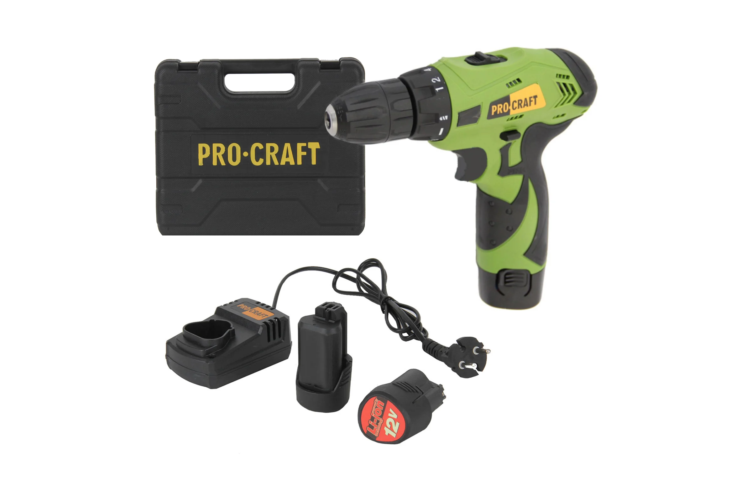 Аккумуляторная дрель-шуруповерт PROCRAFT PA12LIS