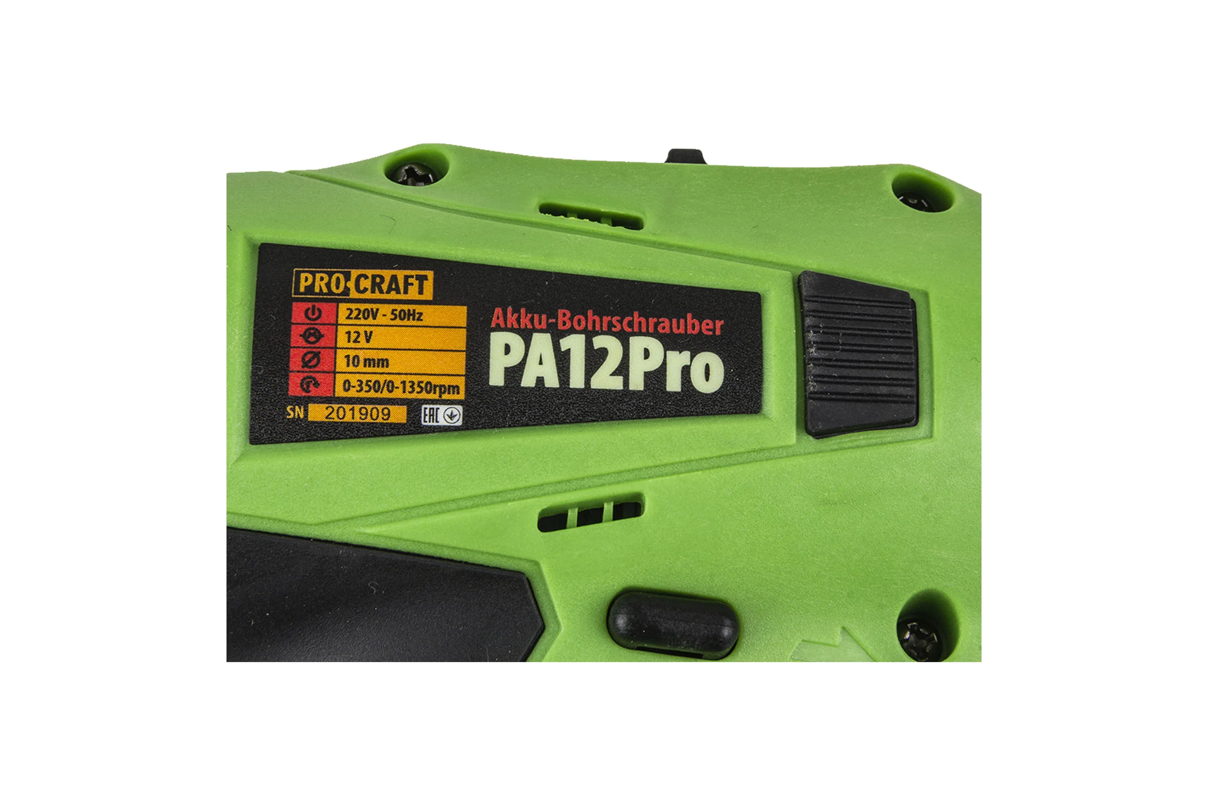Аккумуляторный шуруповерт PROCRAFT PA12Pro с DFR патроном PA12PRODFR