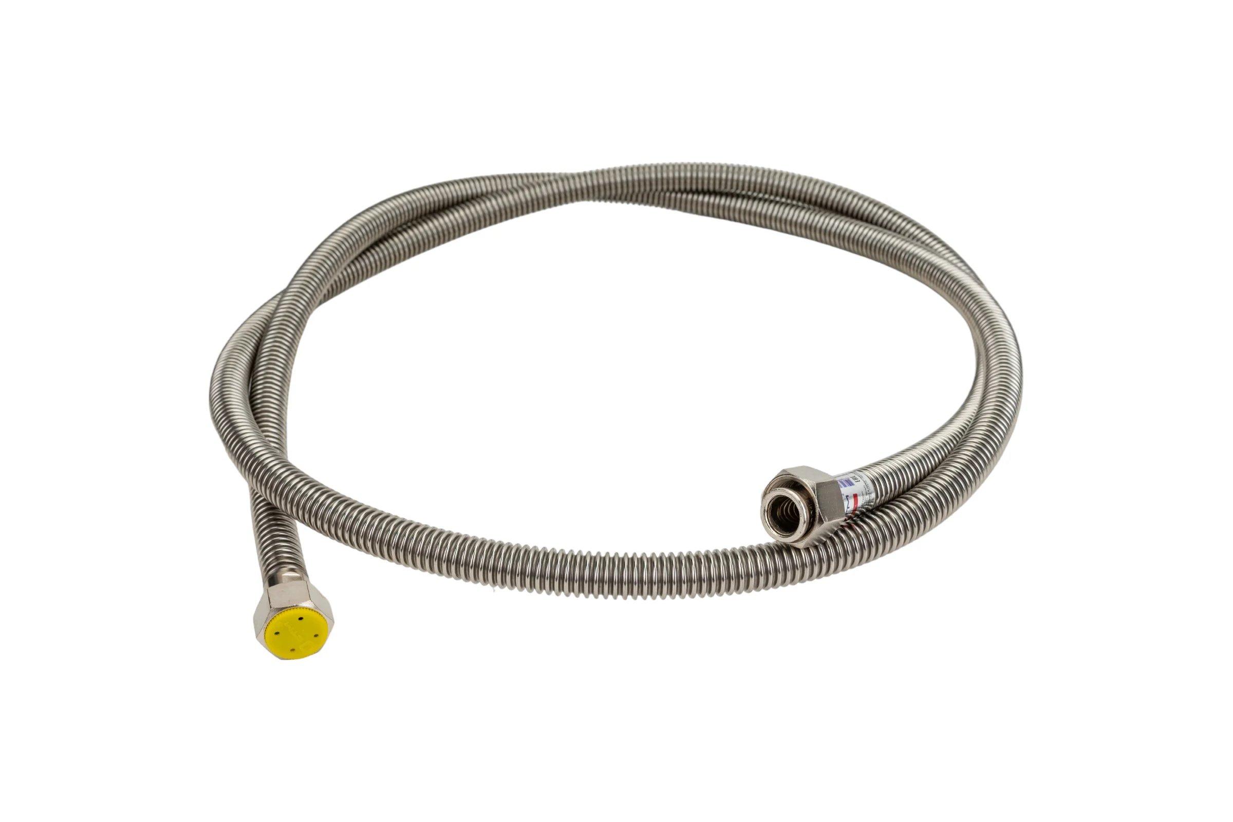 Подводка для газа СТМ ГАЗ сильфонная, 1/2", гайка-гайка, 200 см CGHF1220