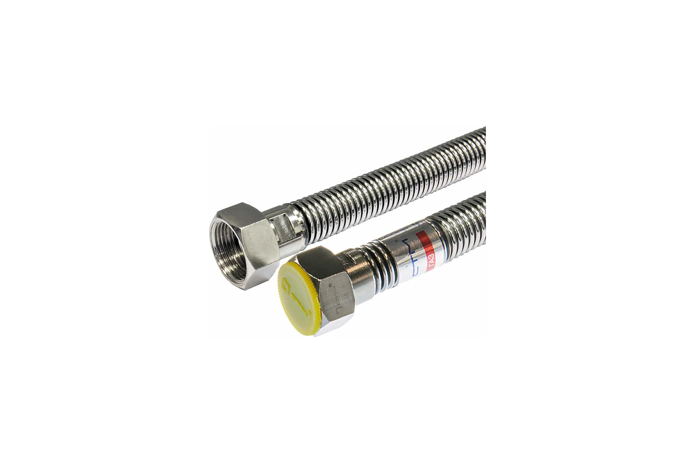 Подводка для газа СТМ ГАЗ сильфонная, 1/2", гайка-гайка, 500 см CGHF1250