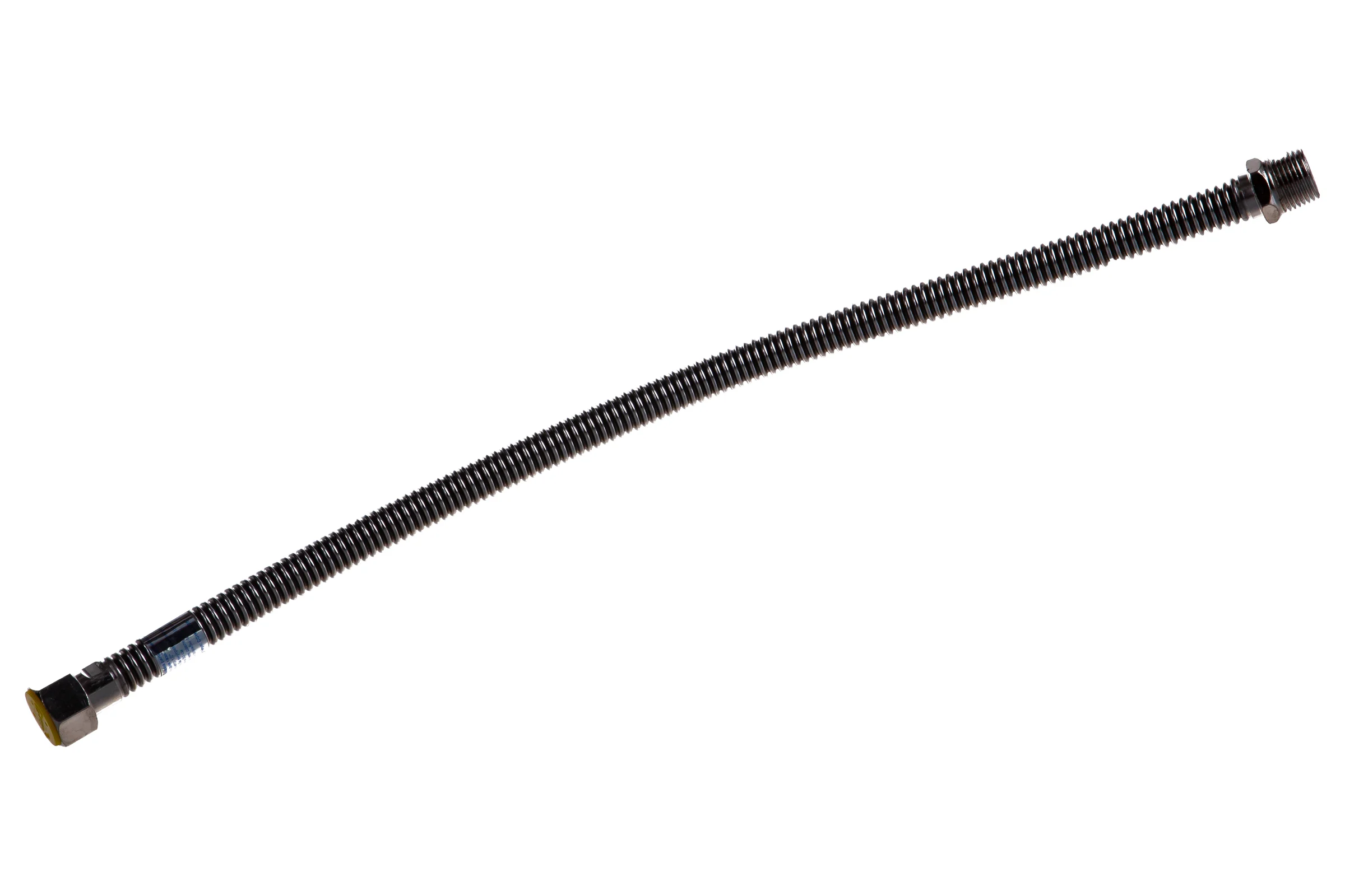 Подводка для газа СТМ ГАЗ сильфонная, 1/2", гайка-штуцер, 50 см CGHM1205