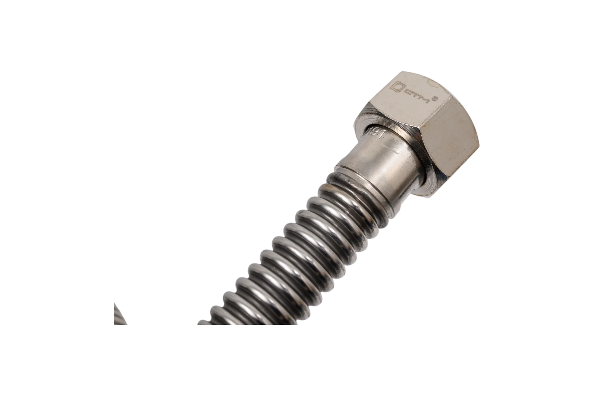 Подводка для газа СТМ ГАЗ сильфонная, 1/2", гайка-штуцер, 150 см CGHM1215