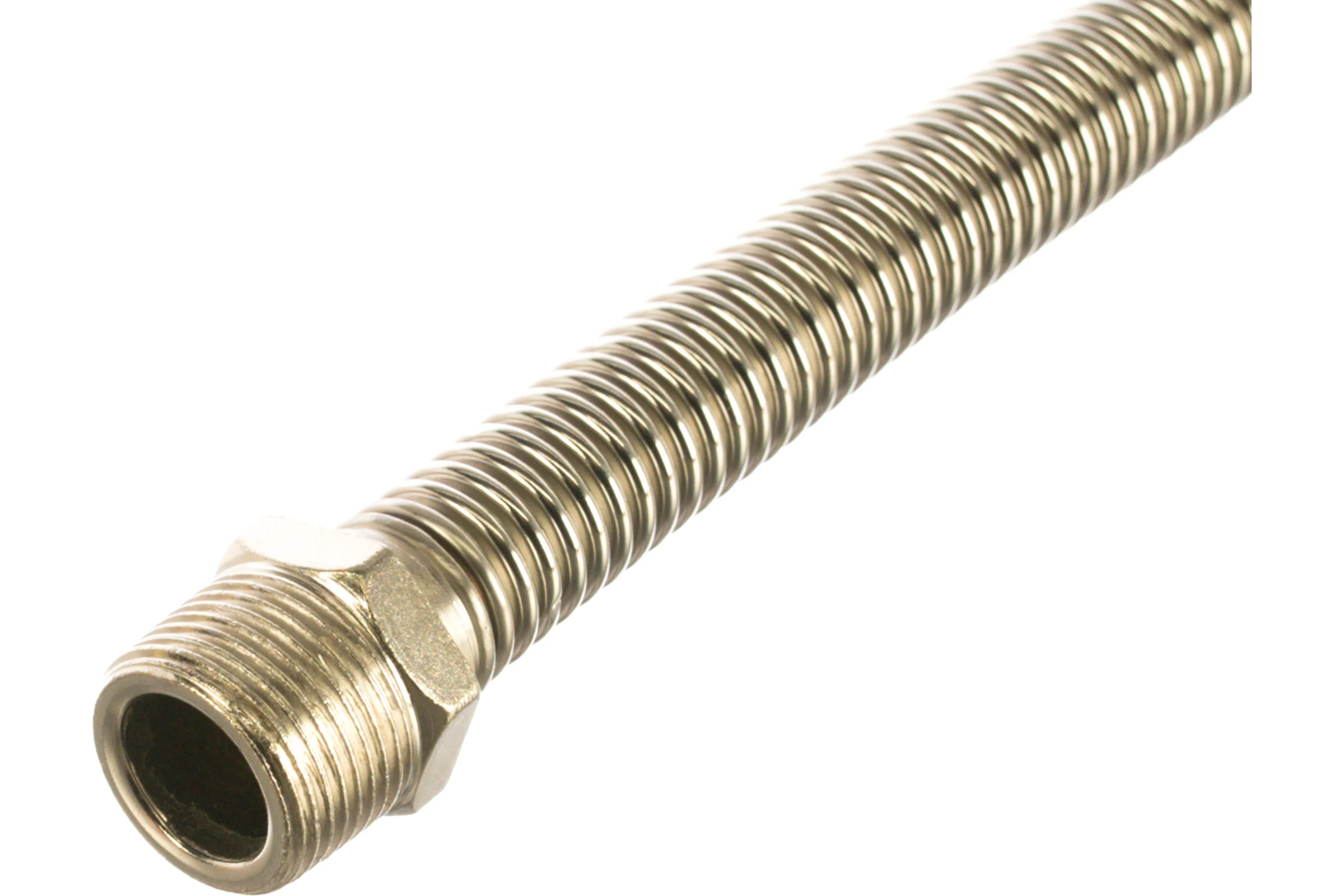 Подводка для газа СТМ ГАЗ сильфонная, 3/4", гайка-штуцер, 200 см CGHM3420