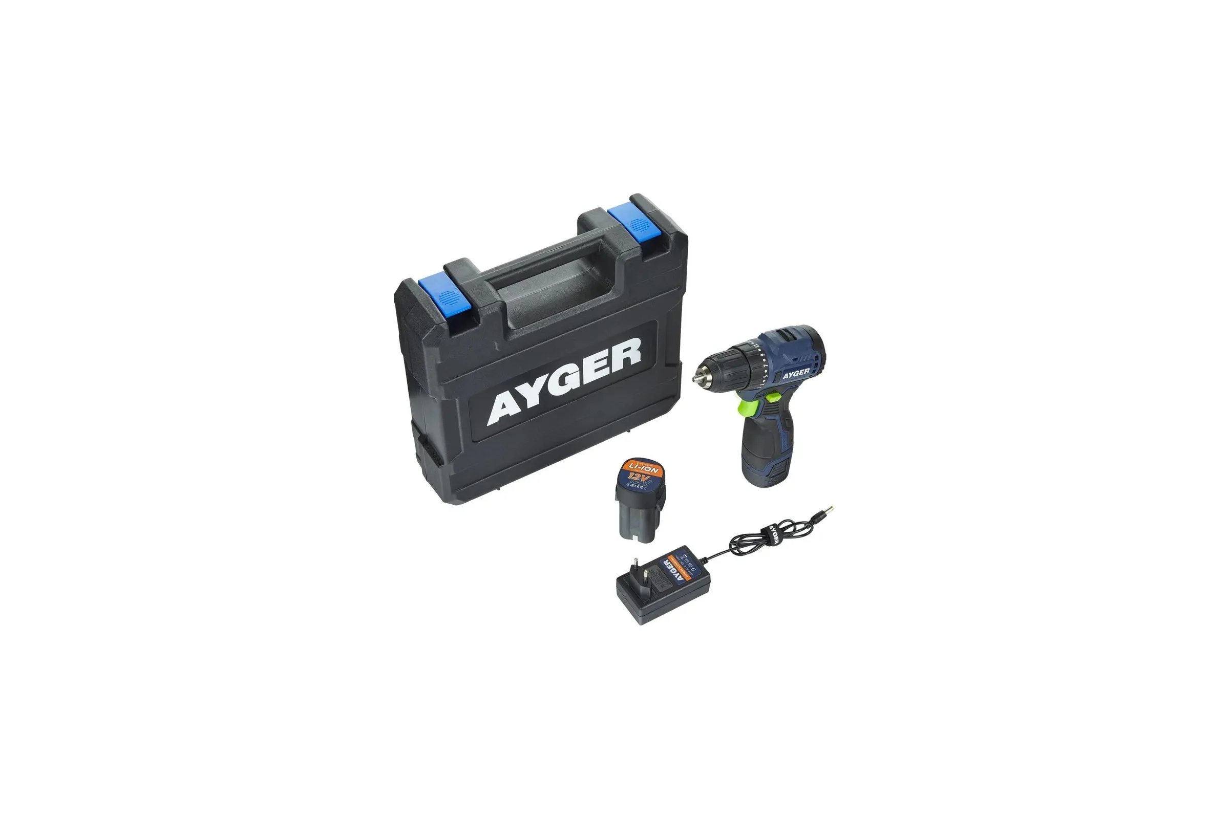 Аккумуляторная бесщеточная дрель-шуруповерт AYGER AP12BL