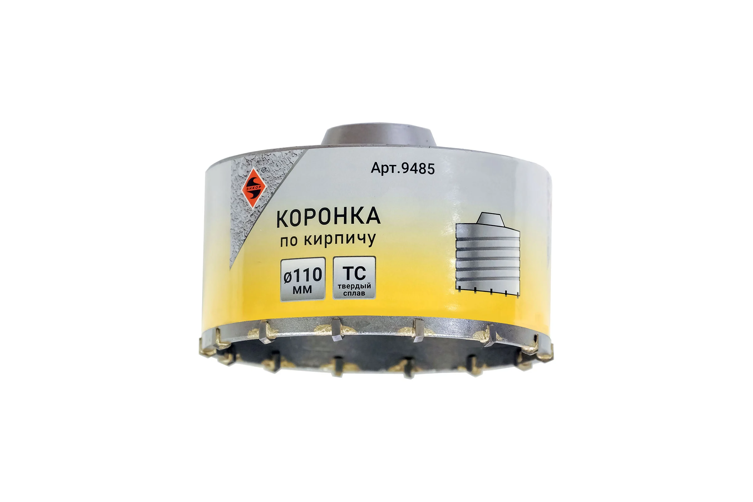 Коронка для кирпича (ТС110 мм; М22) Энкор 9485