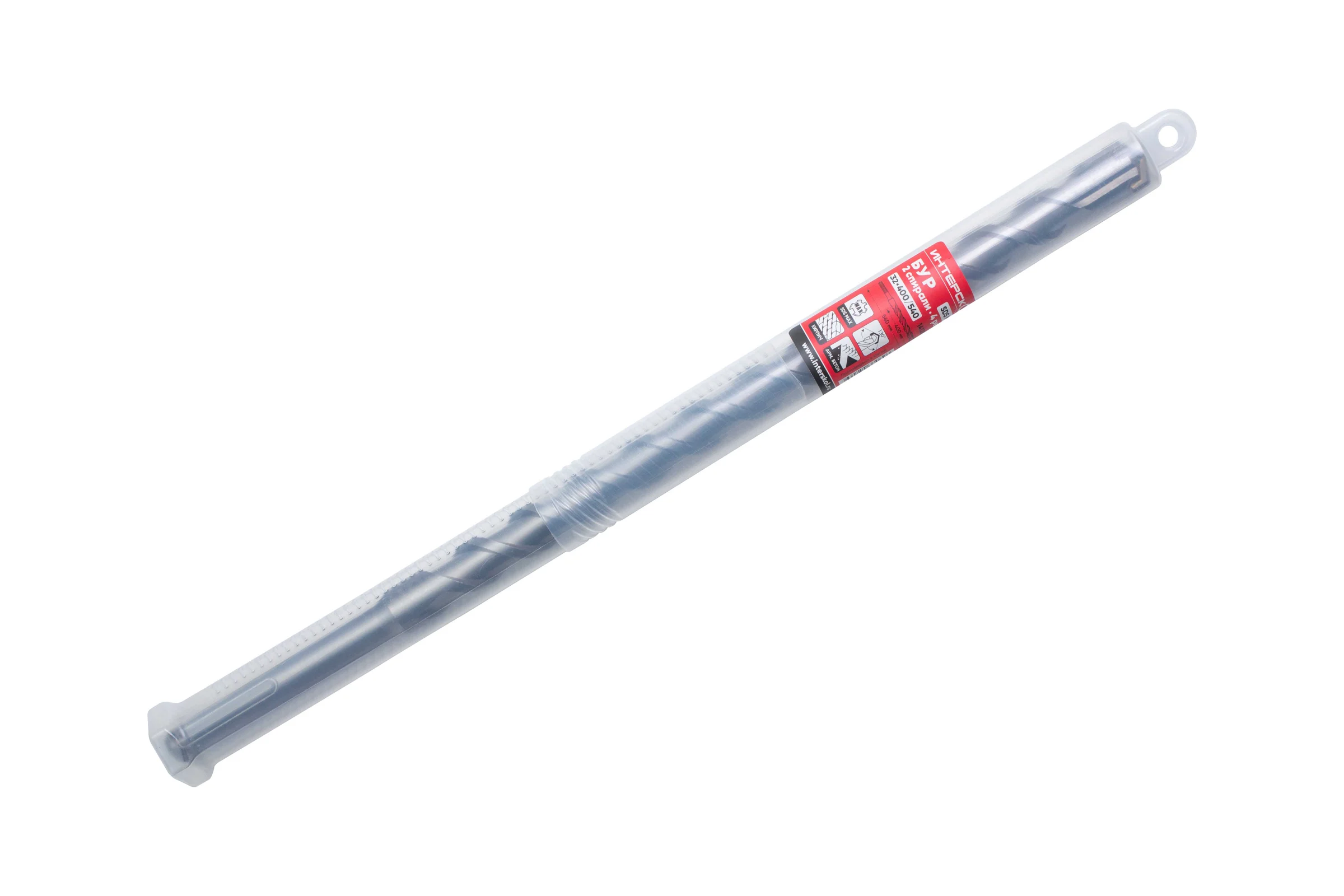 Бур SDS-Max, 2 спирали, 4 резца, 32x400/540 мм Интерскол 14132.200