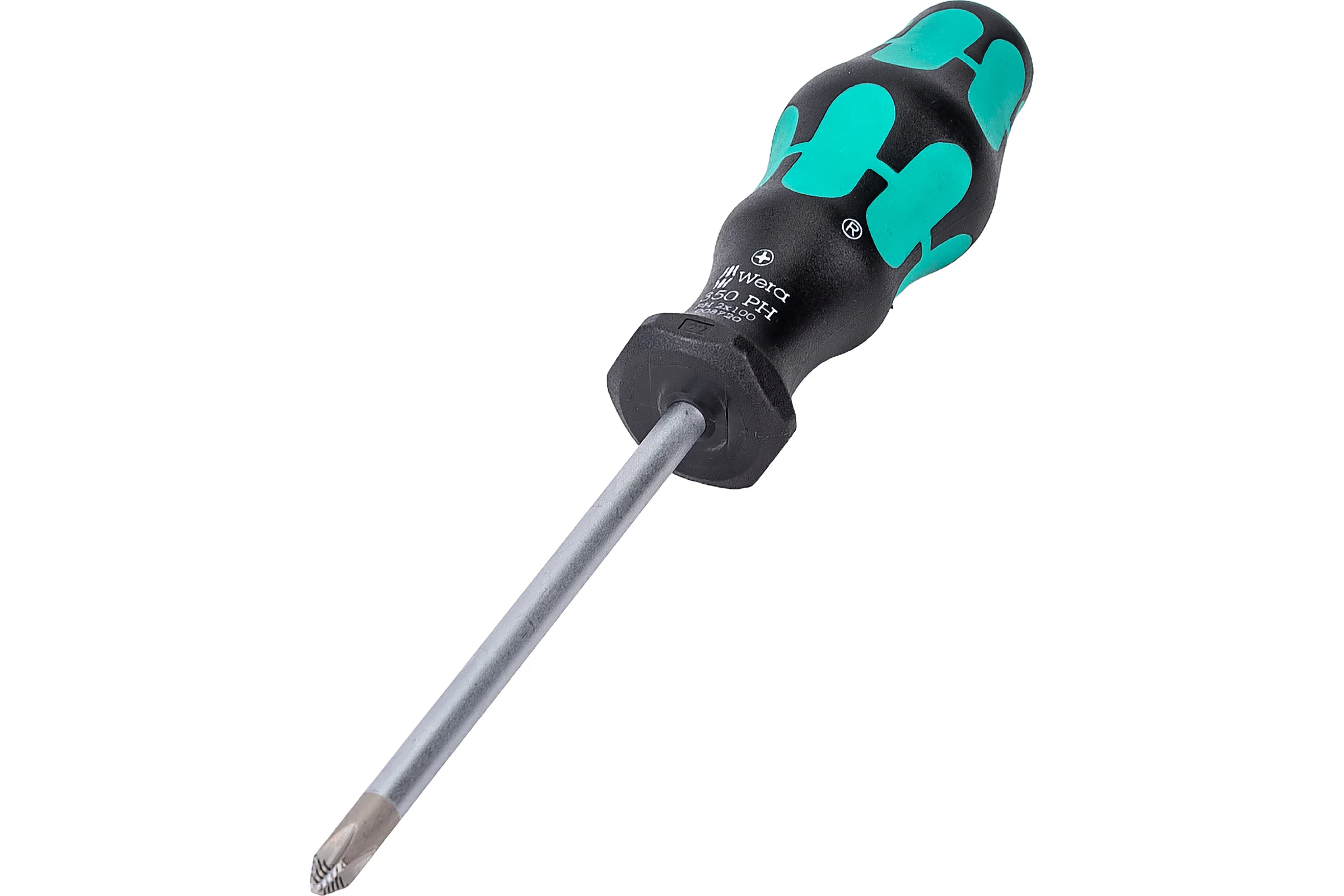 Крестовая отвёртка WERA 350 PH SB PH2x100 мм, на подвесе WE-100052