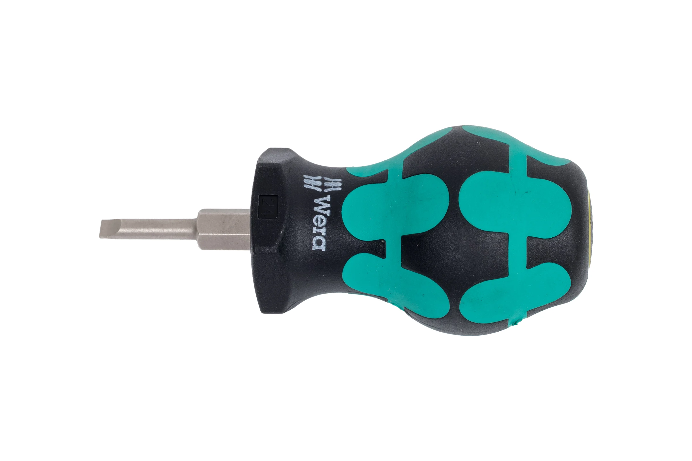 Короткая отвёртка для карбюраторов, шлицевая WERA 335 Stubby SL 3,5x0,6x24,5 мм WE-008840