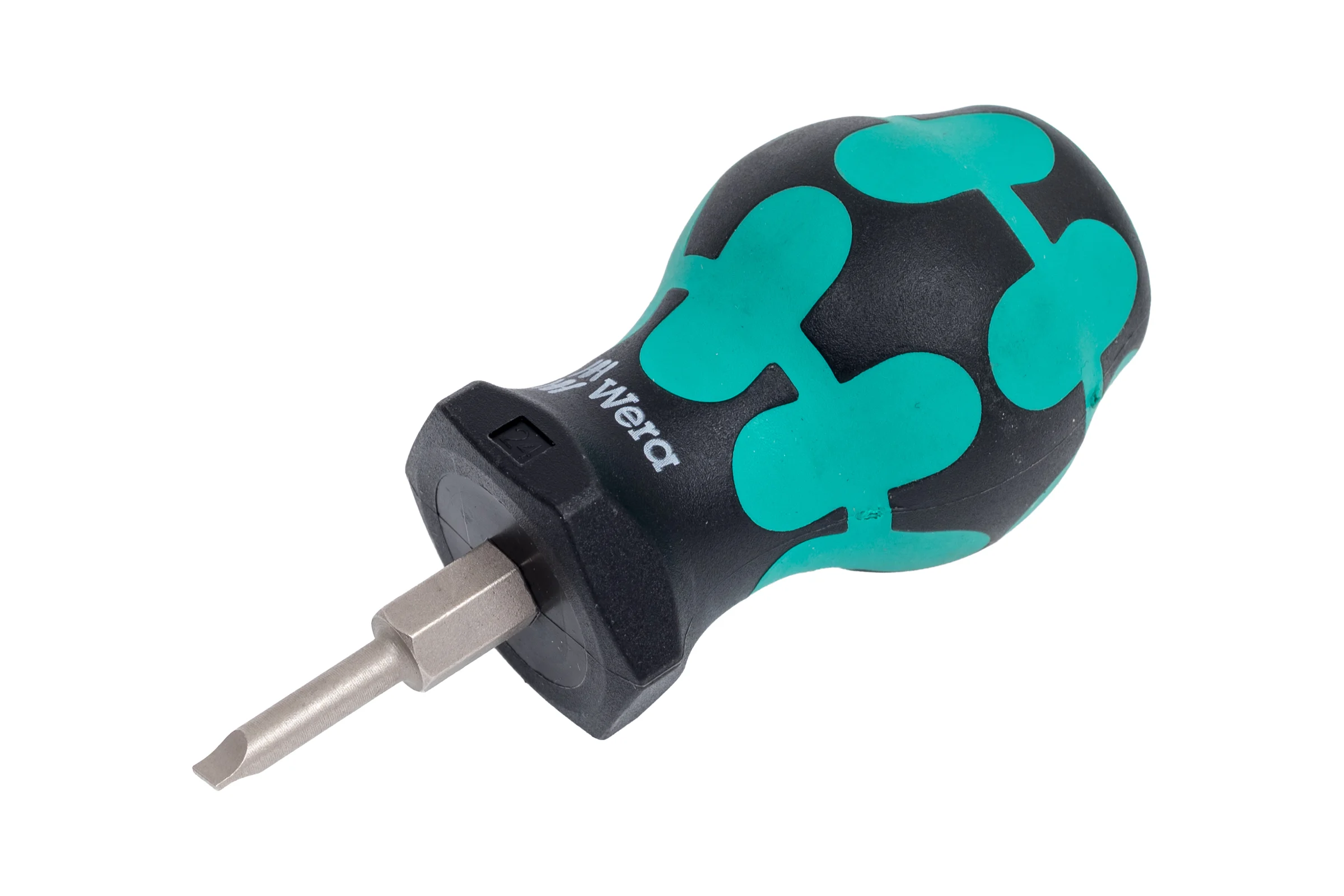 Короткая отвёртка для карбюраторов, шлицевая WERA 335 Stubby SL 3,5x0,6x24,5 мм WE-008840