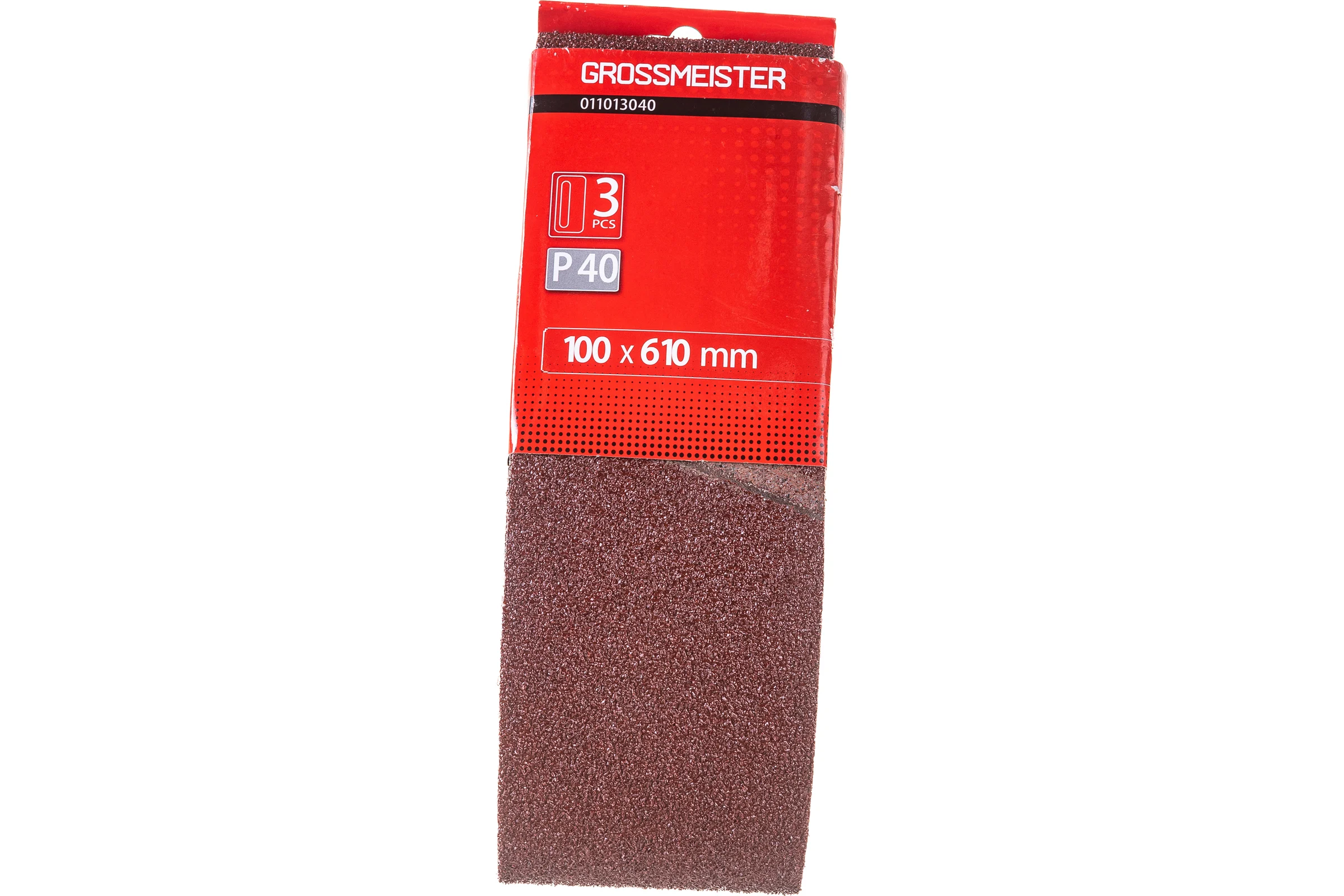 Лента шлифовальная бесконечная (100х610 мм; P40) GROSSMEISTER 011013040