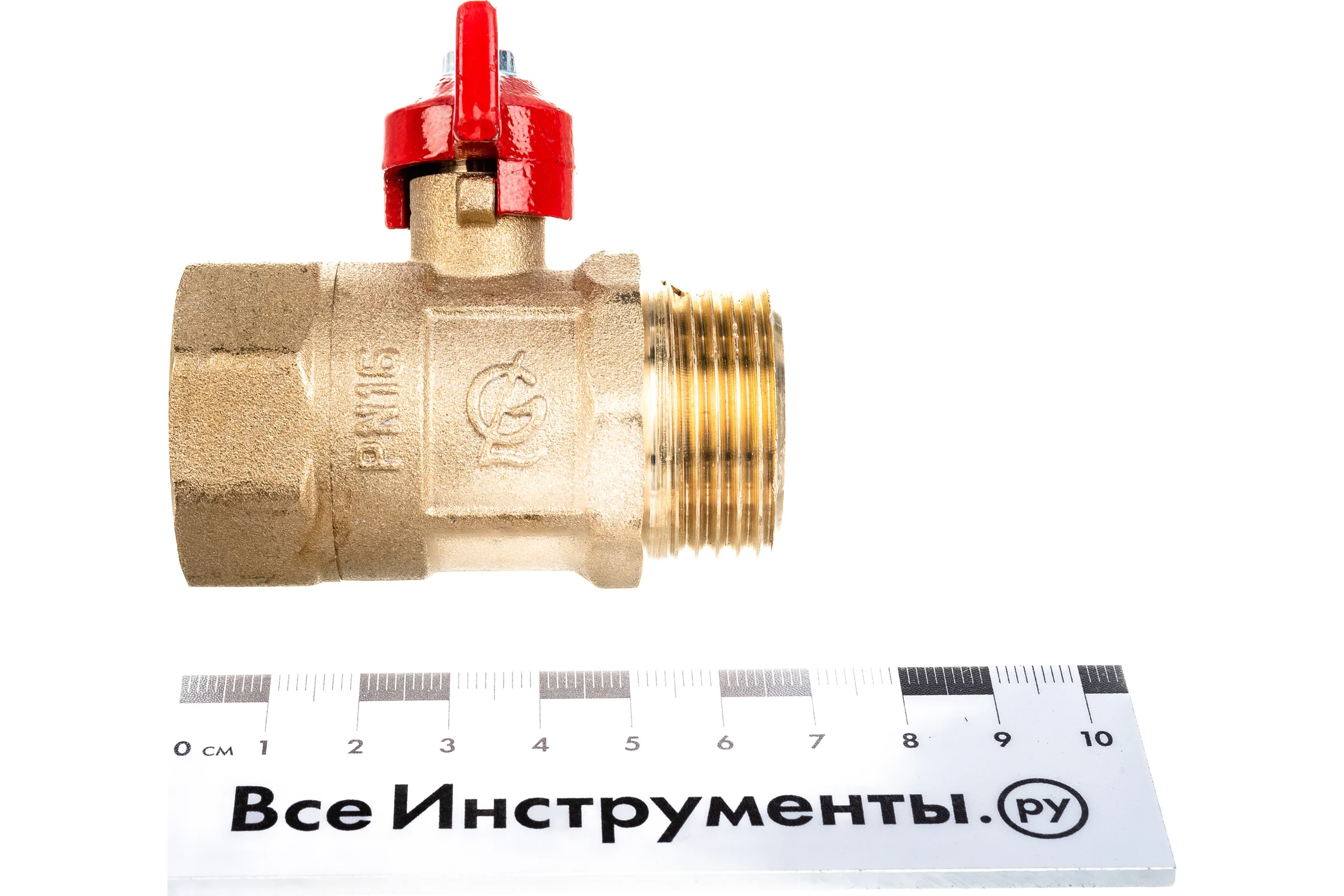 Шаровой кран ГАЛЛОП латунный ПРАКТИК 131 Ду 25, Ру 16, м/р бабочка 103263 107-5780