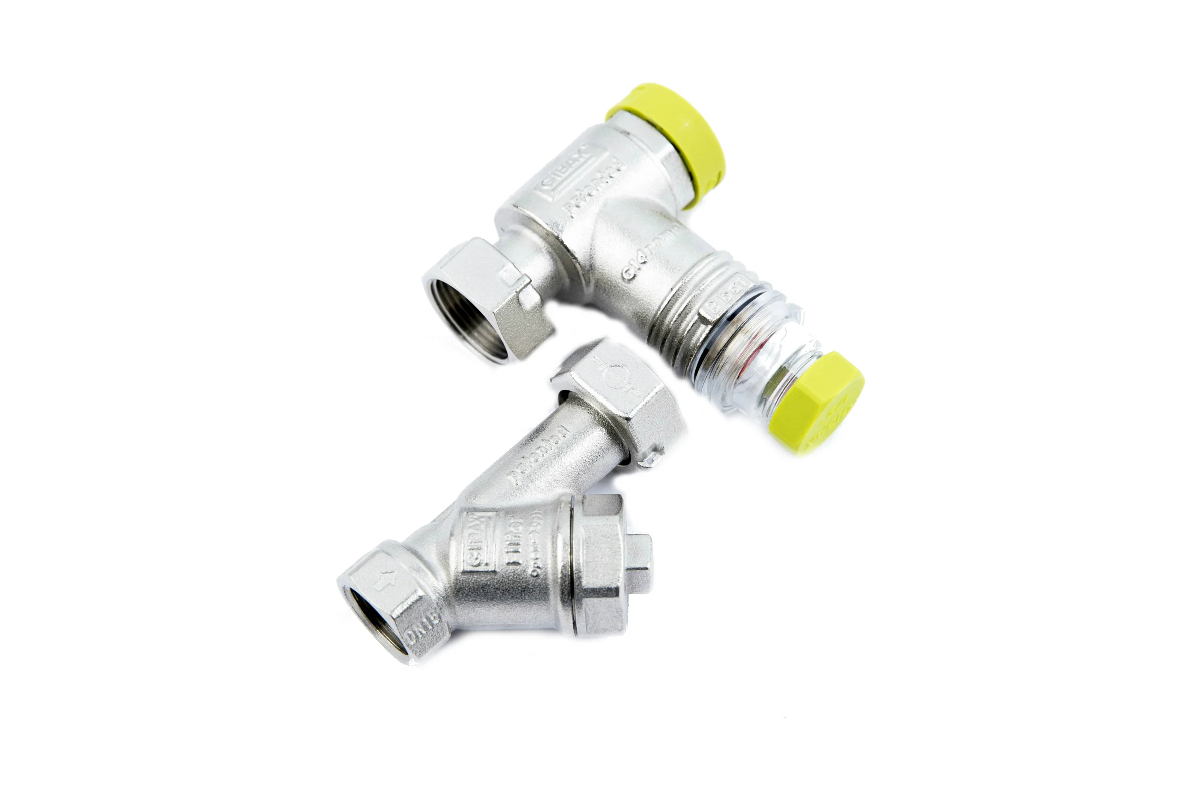 Фильтрогидромат для подключения счётчика GIBAX с обратным клапаном, 1/2", 400 мкм G0020