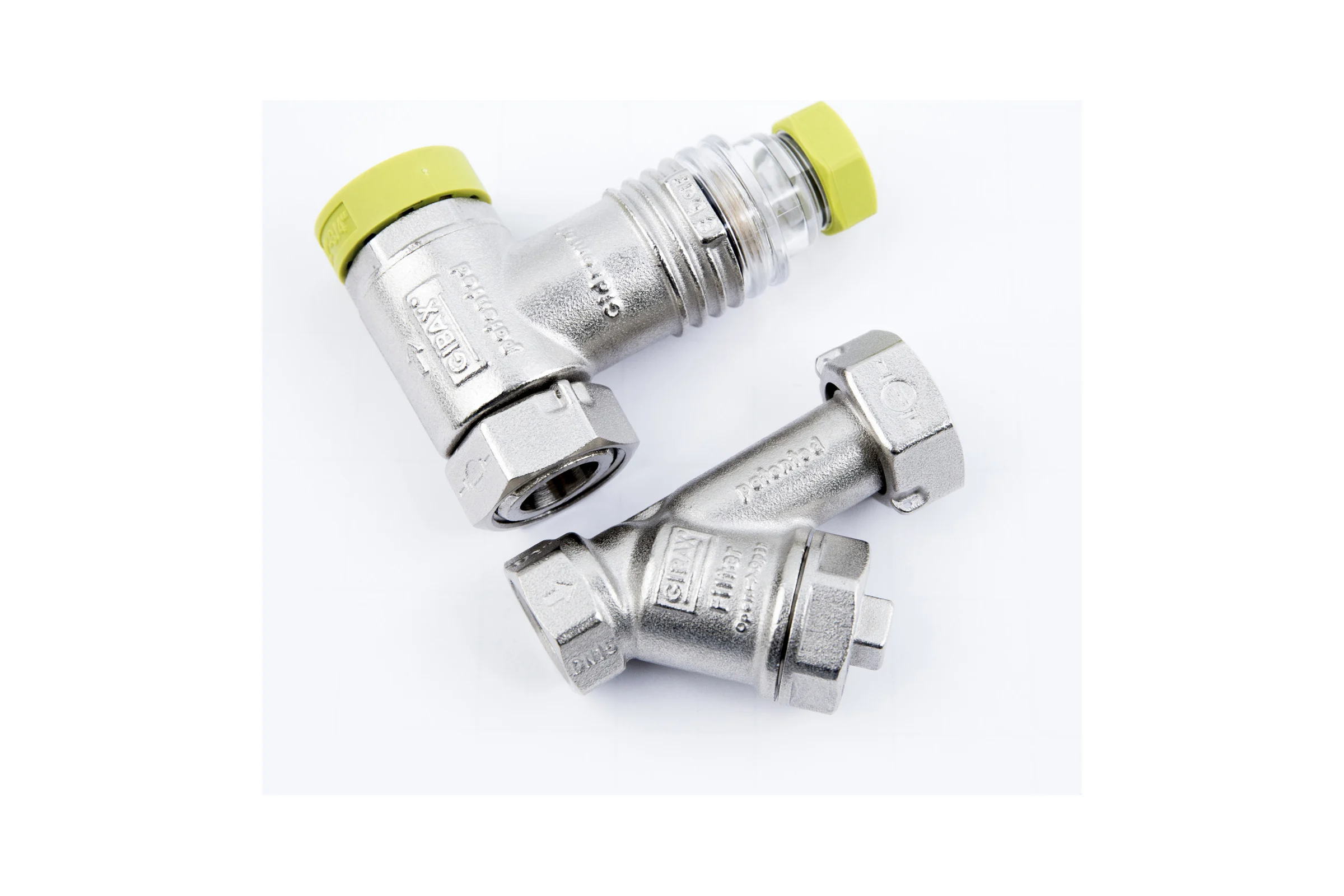Фильтрогидромат для подключения счётчика GIBAX с обратным клапаном, 1/2", 400 мкм G0020