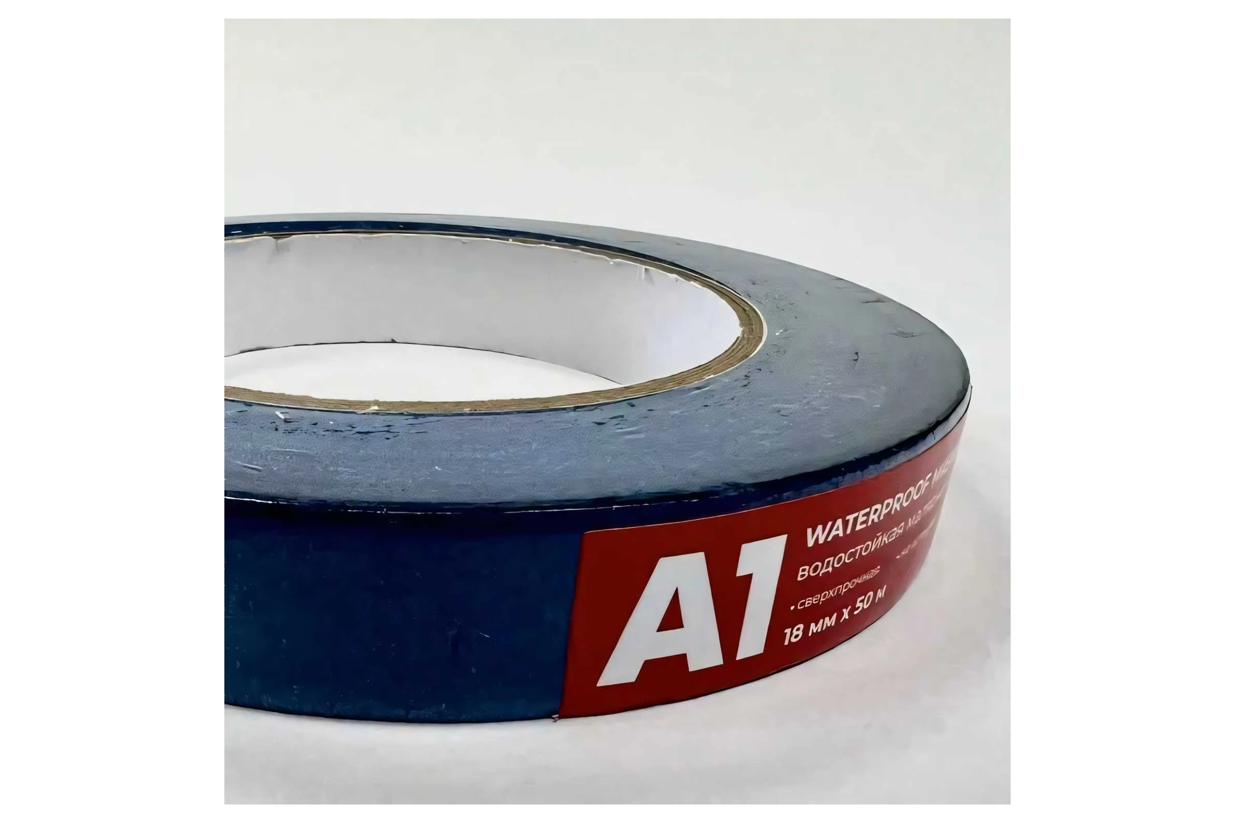 Водостойкая малярная лента A1 WATERPROOF MASKING TAPE синяя, 18 мм, 50 м WP-MT-1850