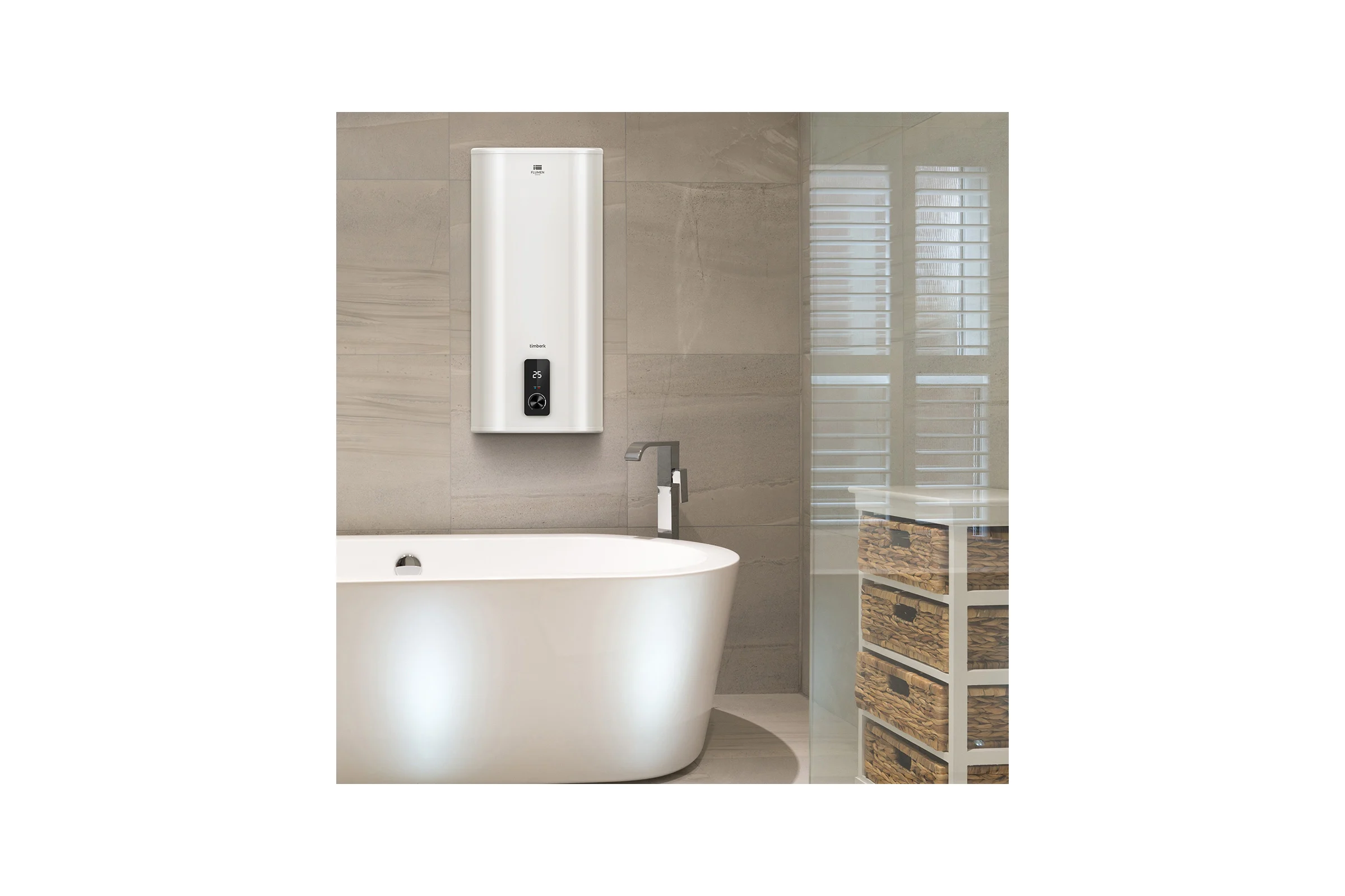 Накопительный водонагреватель TIMBERK FSM9 30 л, вертикальный, 1500W, сухой SWH FSM9 30 V
