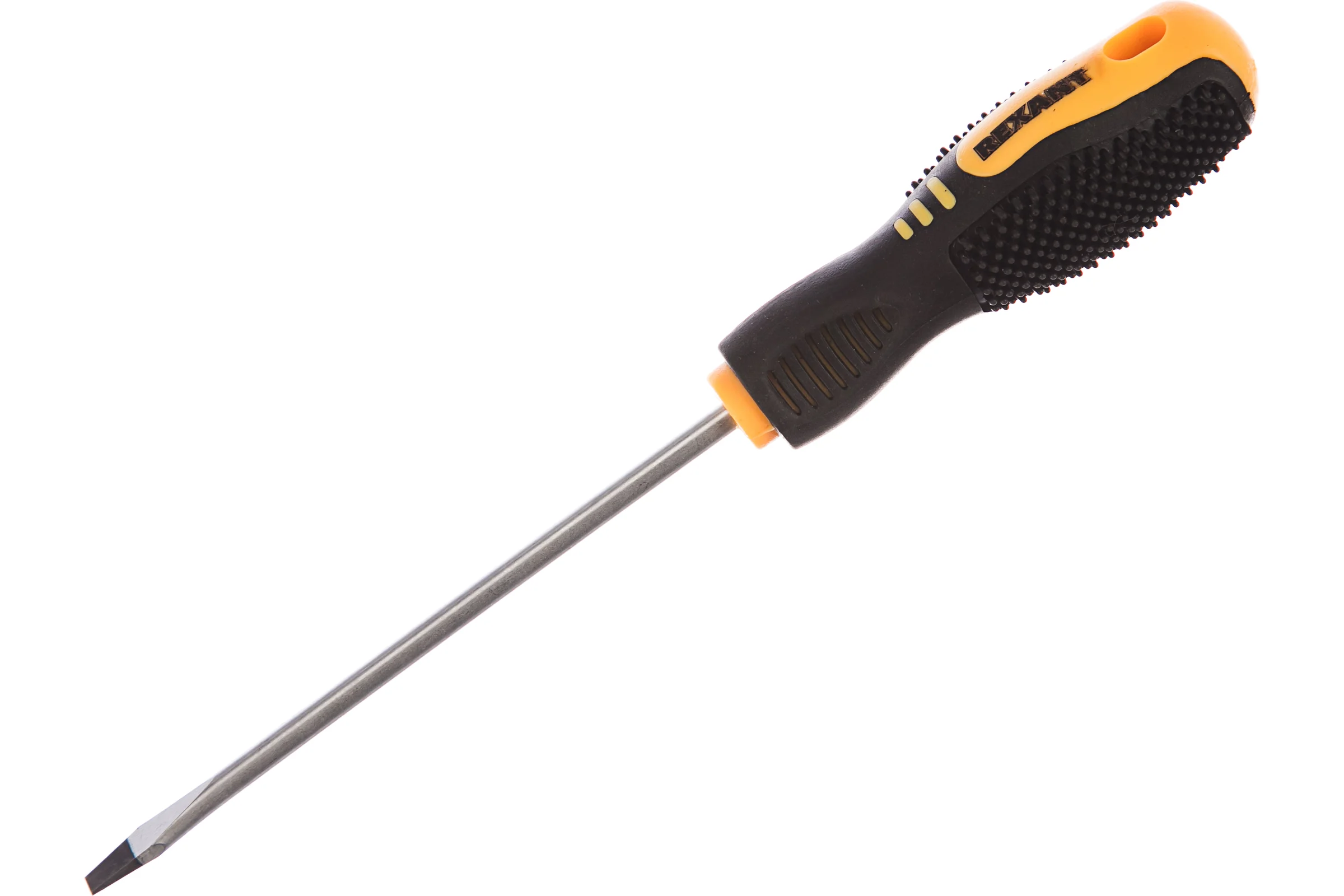 Шлицевая отвертка REXANT SL 4х100 мм, двухкомпонентная рукоятка 12-6424