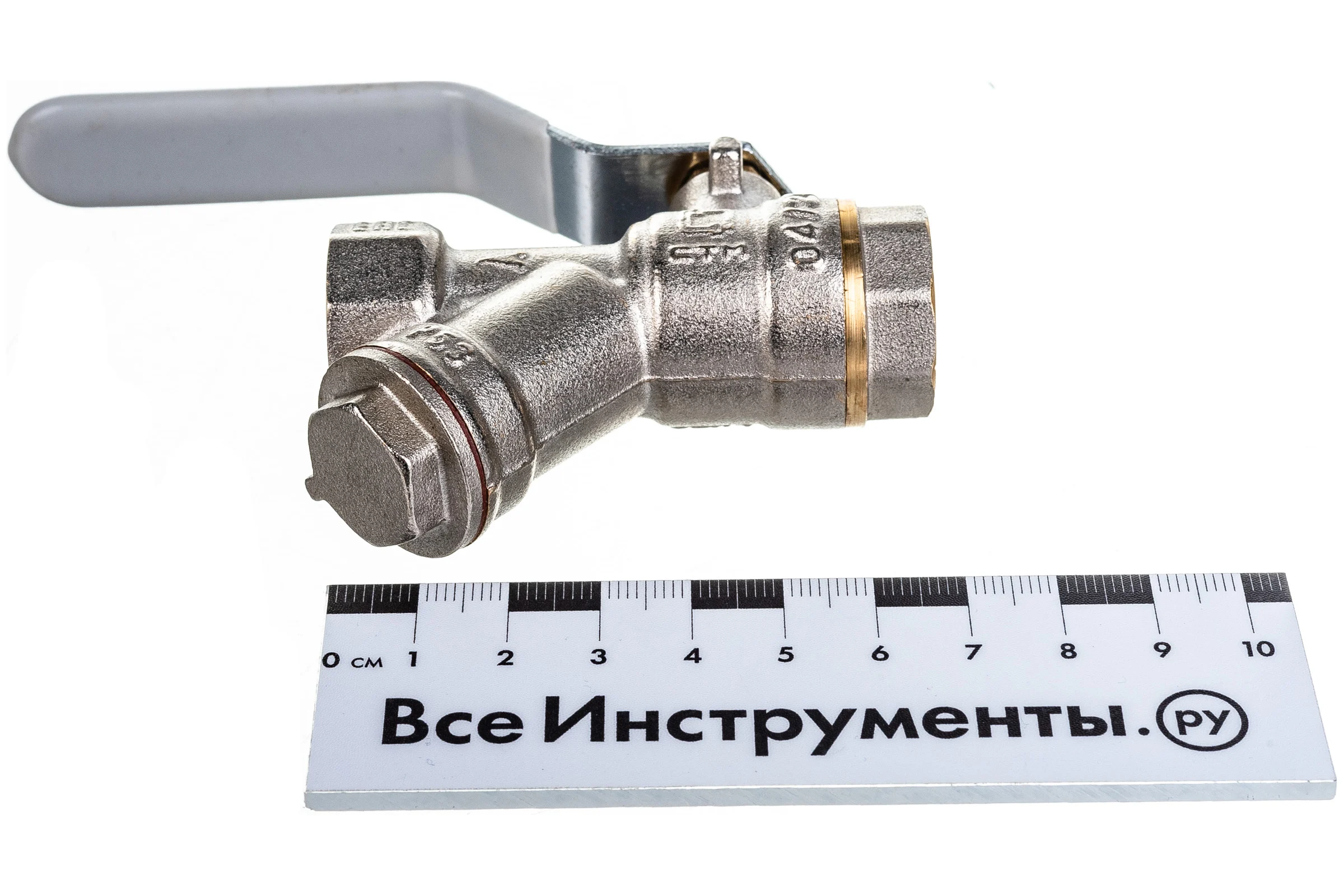 Шаровой кран СТМ СТАНДАРТ 1/2", с фильтром, рычаг CWFFF012