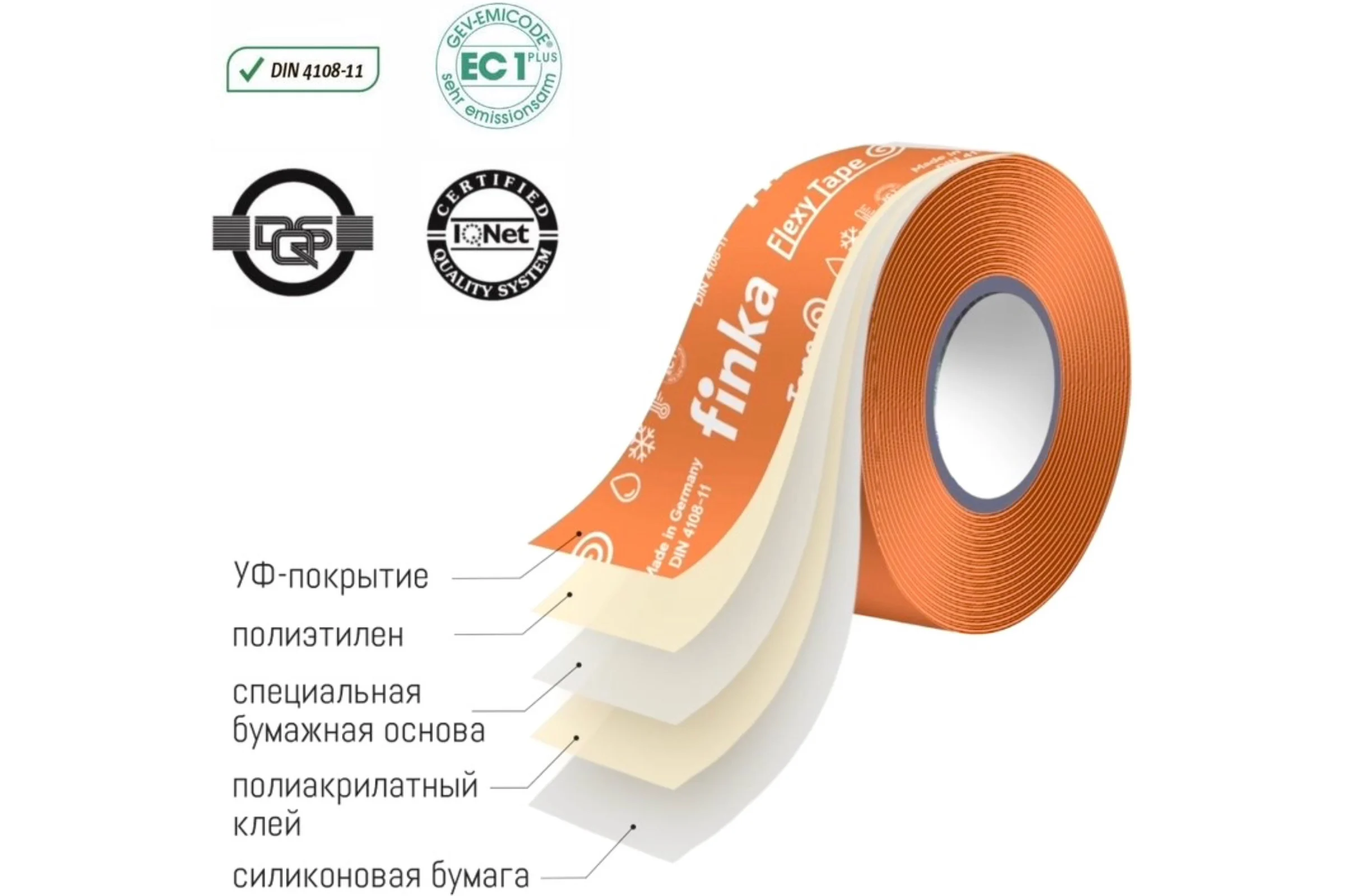 Клейкая лента Finka Flexy Inside Tape 50 мм, 40 м FIT5040