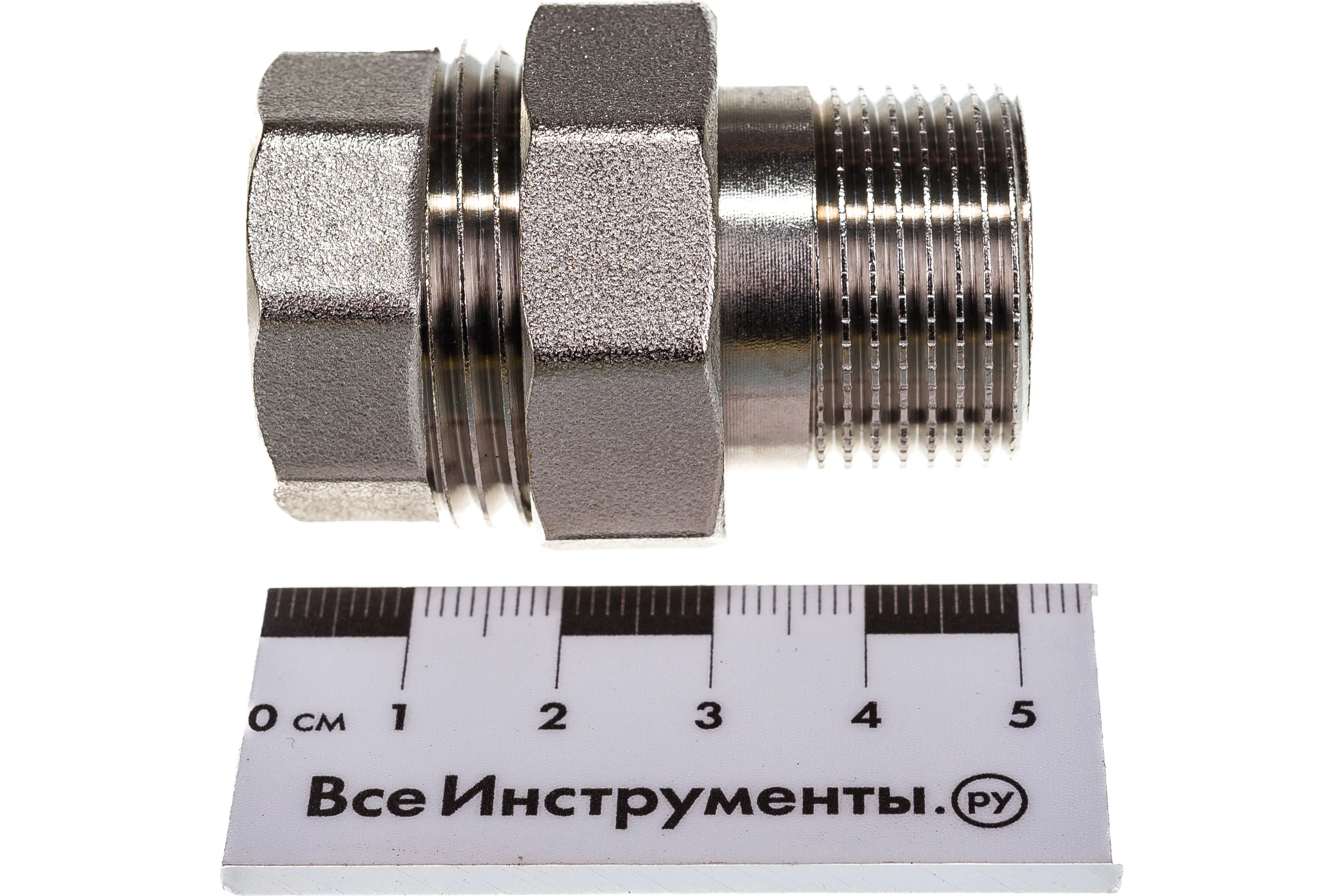 Соединитель СТМ с накидной гайкой, прямой, 3/4", гайка-штуцер CRAS0034