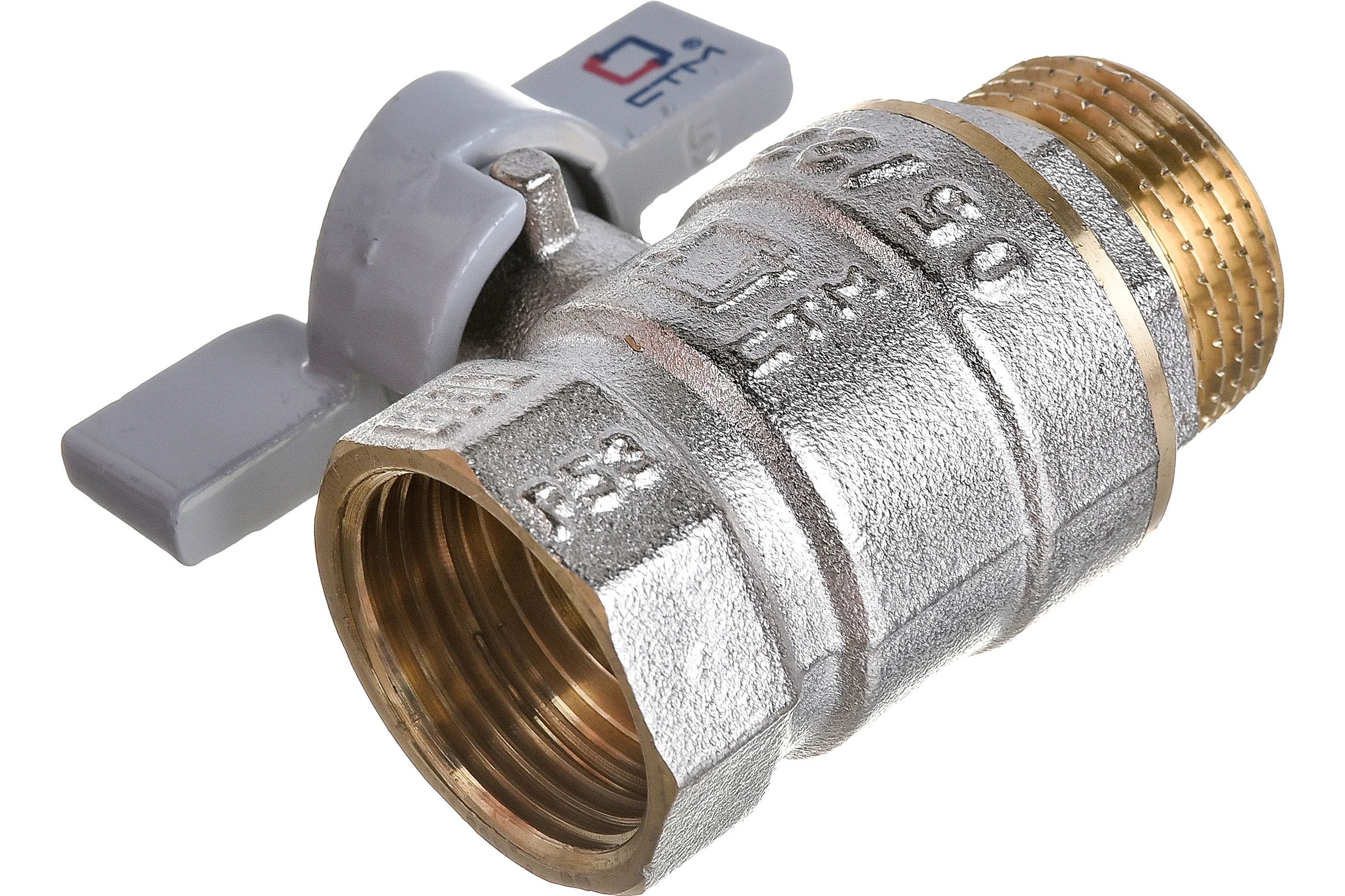 Шаровой кран для воды СТМ СТАНДАРТ 3/4", г/ш, бабочка CWFMB034