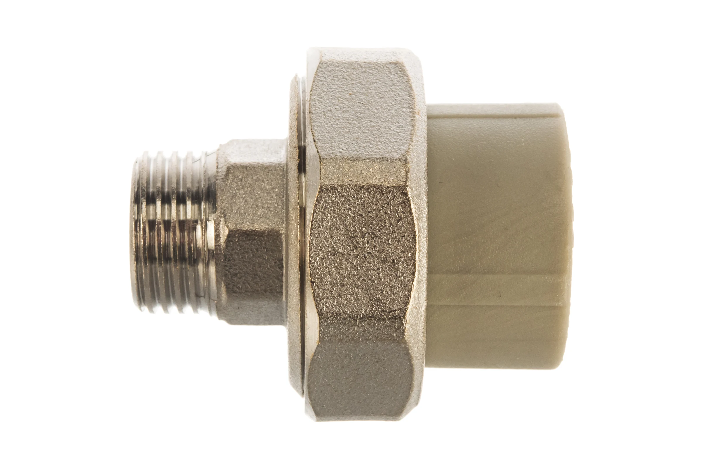 Комбинированная муфта VALFEX PP-R серая, разъемная Дн25х1/2 НР 10156115Г 127-0344