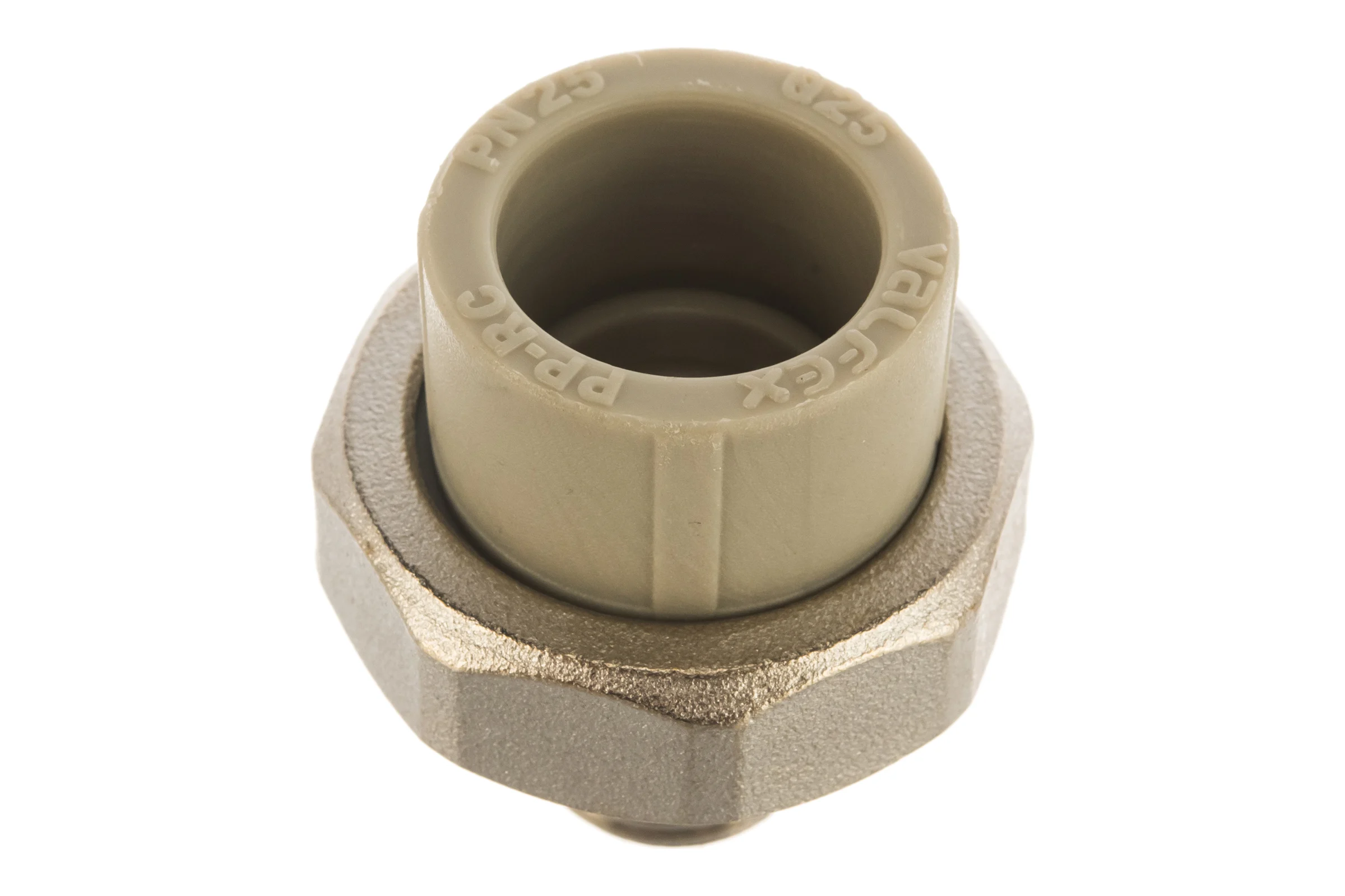 Комбинированная муфта VALFEX PP-R серая, разъемная Дн25х1/2 НР 10156115Г 127-0344