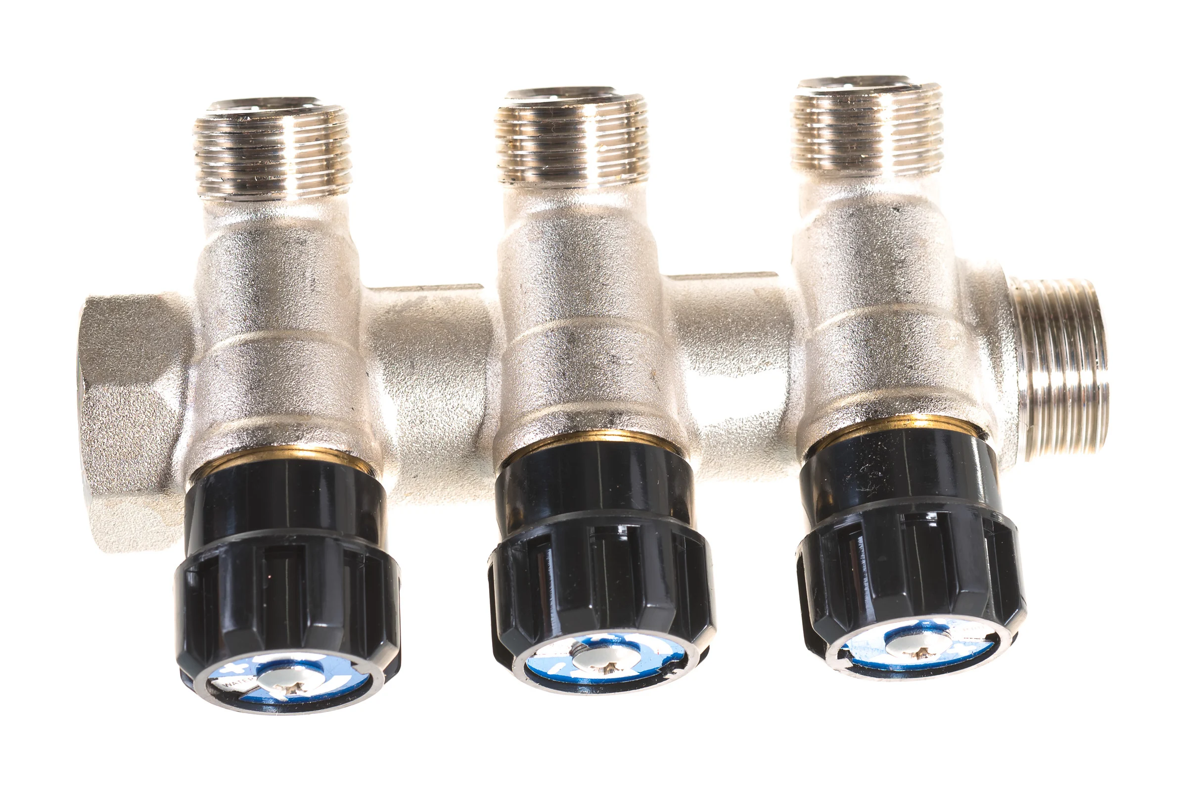 Коллектор СТМ 3 выхода, наружная резьба, вентиль, 3/4х1/2 C3MV3412N