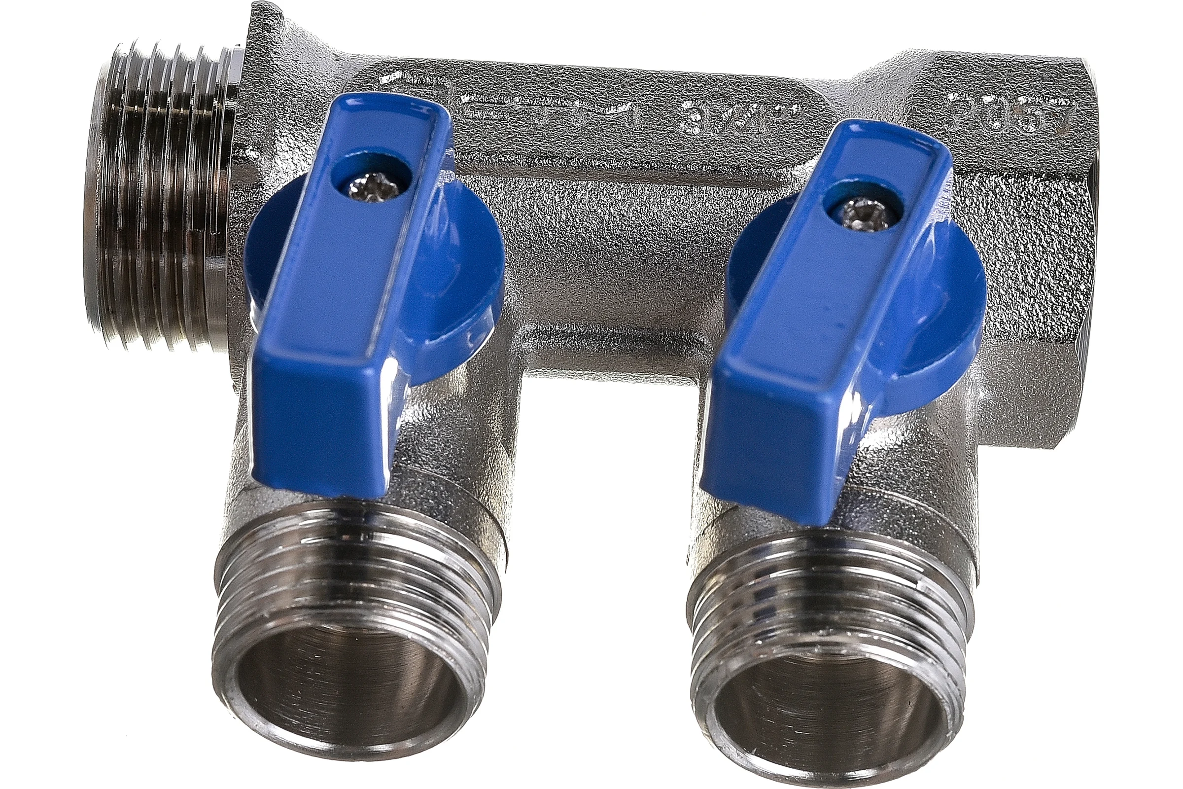 Коллектор СТМ 2 выхода, шаровой кран, наружная резьба, 3/4х1/2 C2MB3412