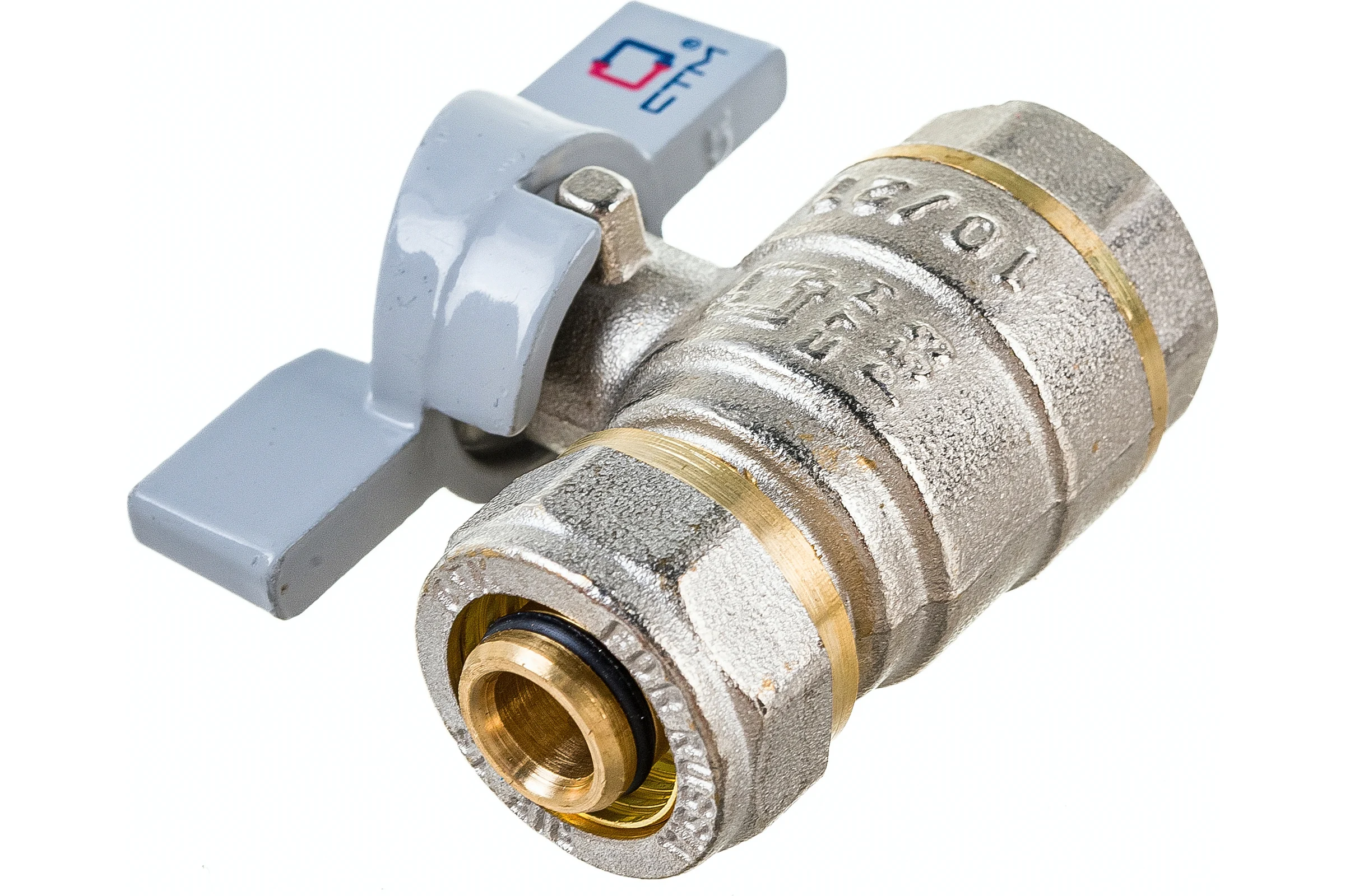 Шаровой кран для воды СТМ СТАНДАРТ 16х1/2", ц/г, бабочка CWPF1216