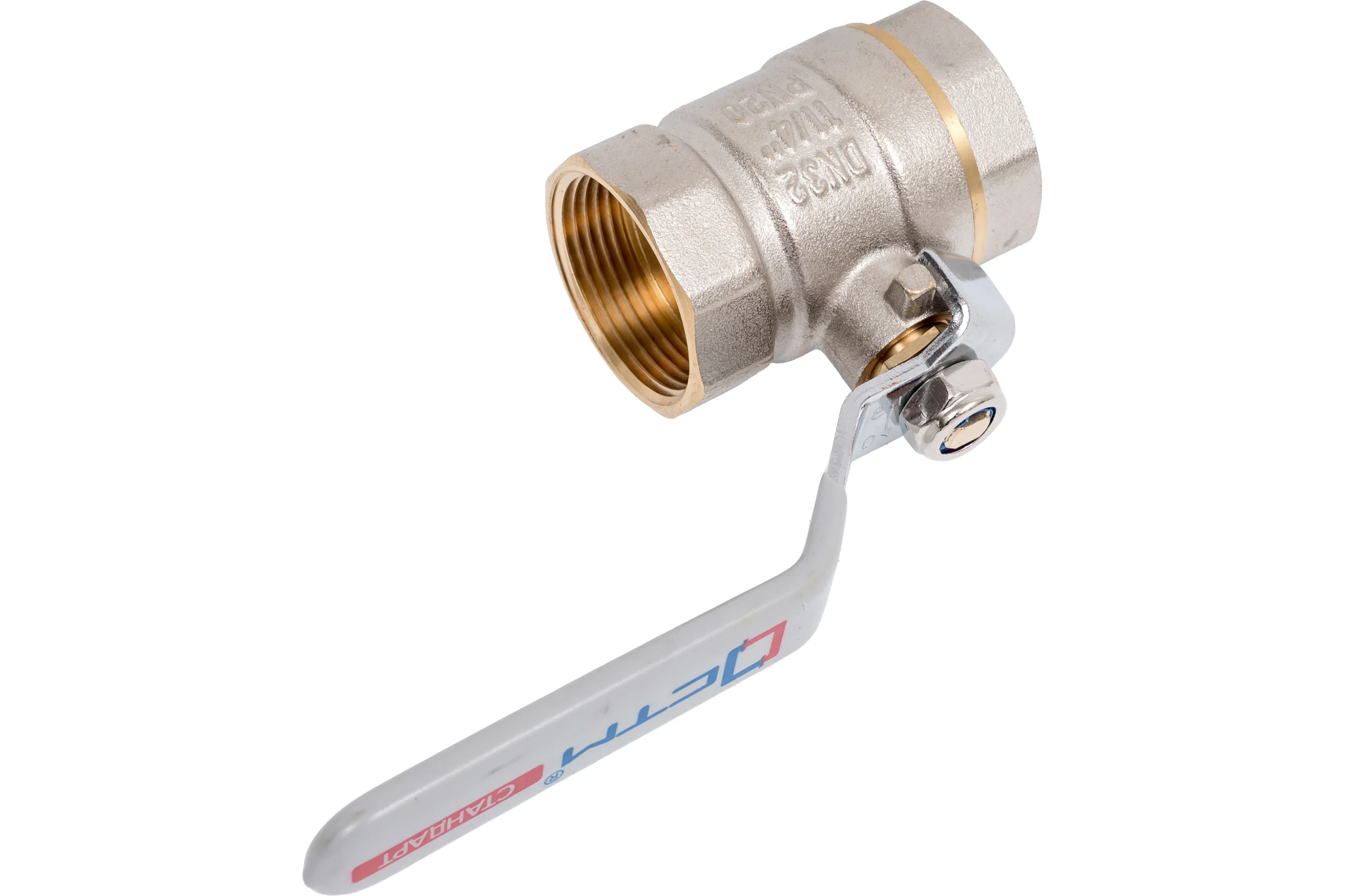 Шаровой кран для воды СТМ СТАНДАРТ 1-1/4", г/г, рычаг CWFFH114