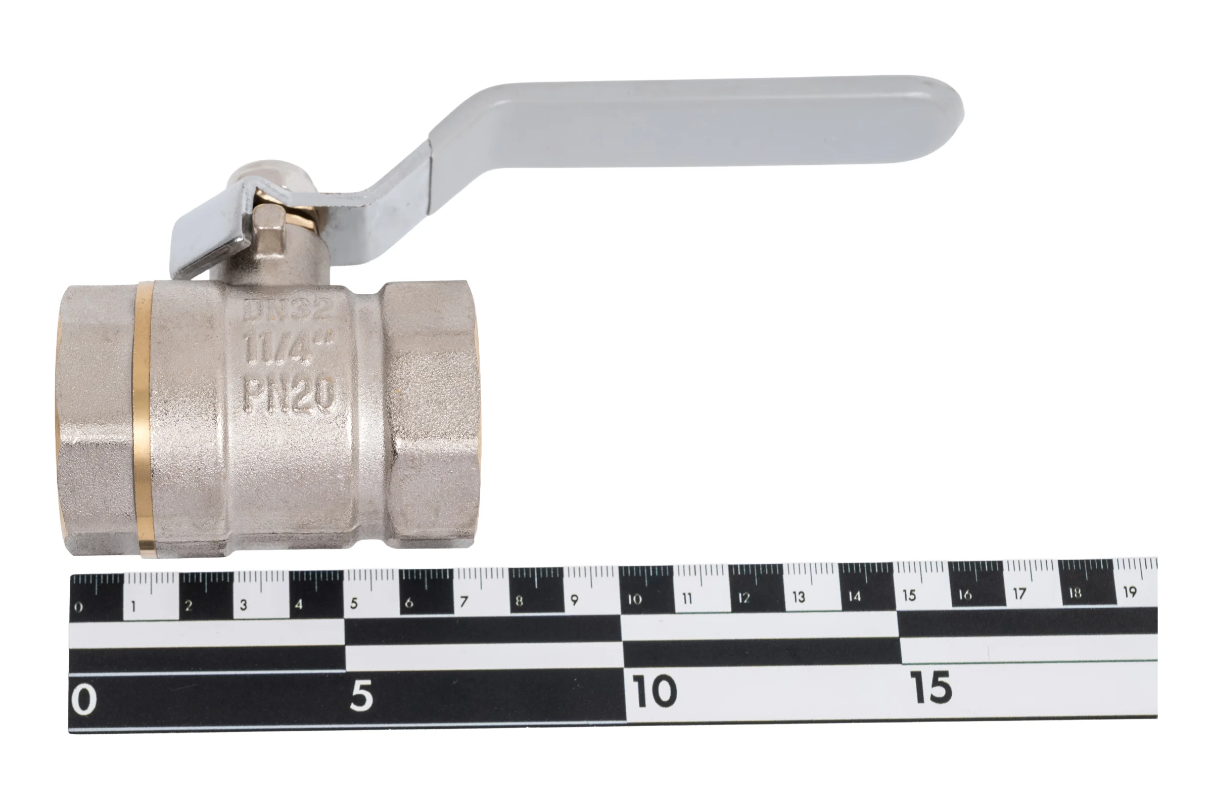 Шаровой кран для воды СТМ СТАНДАРТ 1-1/4", г/г, рычаг CWFFH114