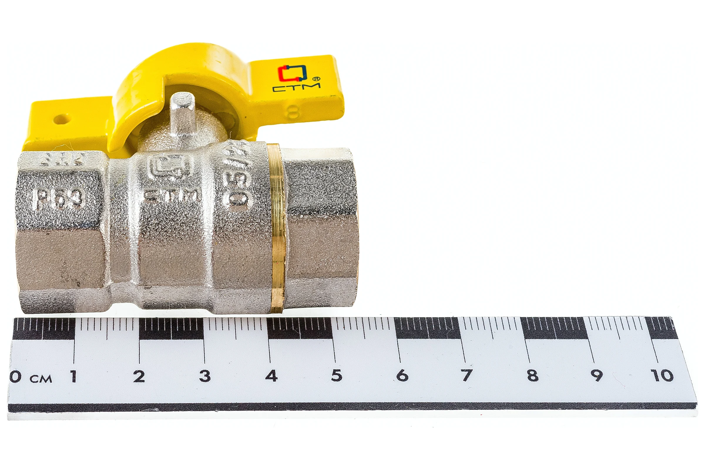 Шаровой кран для газа СТМ ГАЗ 1/2", г/г, бабочка CGFFB012