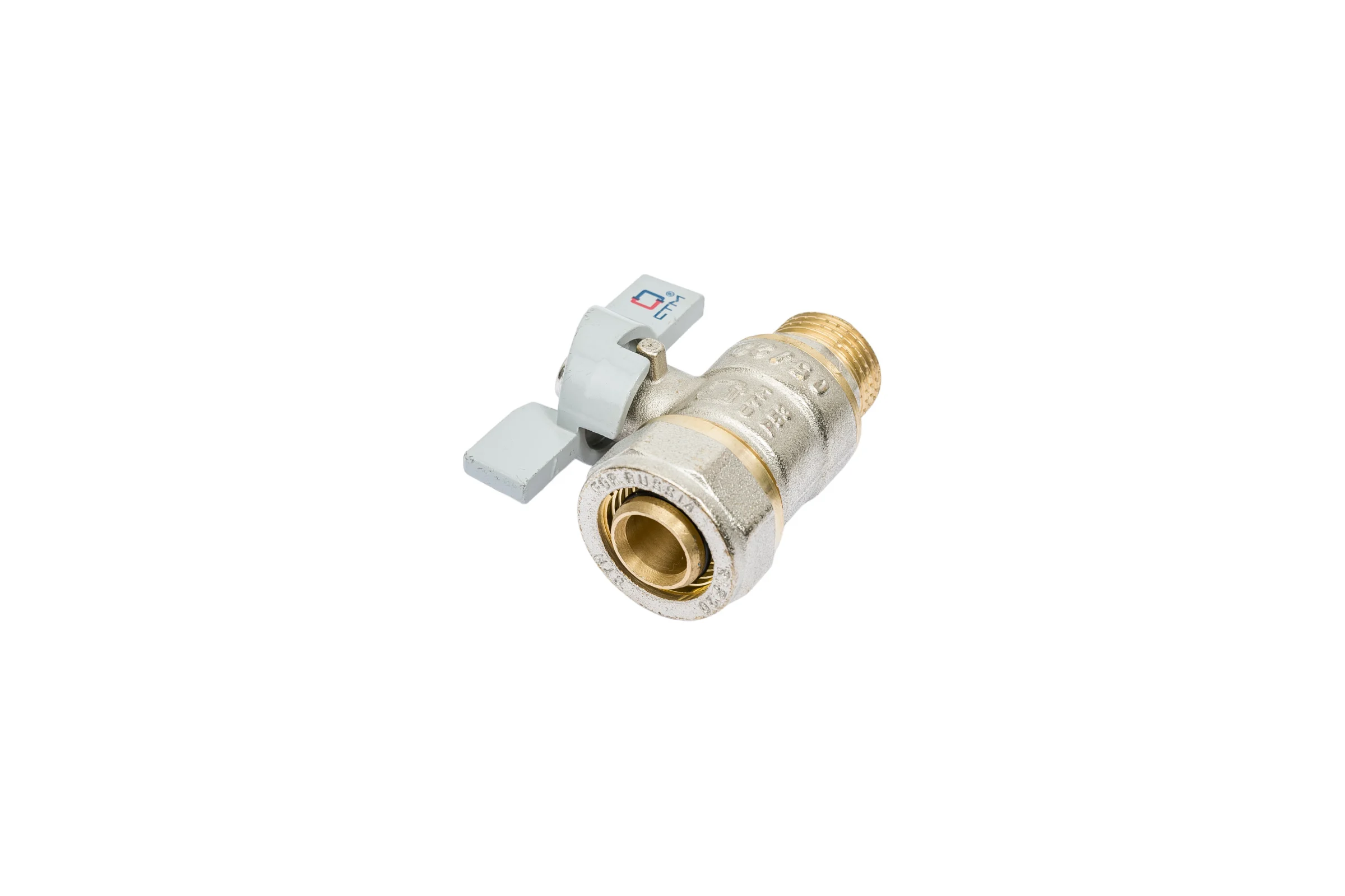Шаровой кран для воды СТМ СТАНДАРТ 20х1/2", ц/ш, бабочка CWPM1220