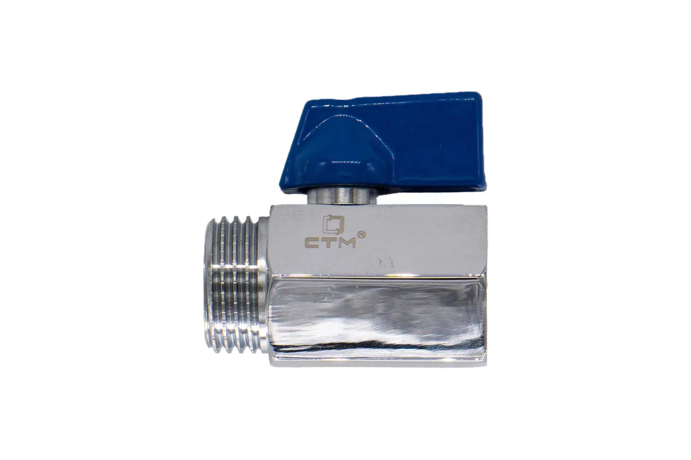 Шаровой кран для воды СТМ мини, 1/2", г/ш, флажок, хром CWMFM012
