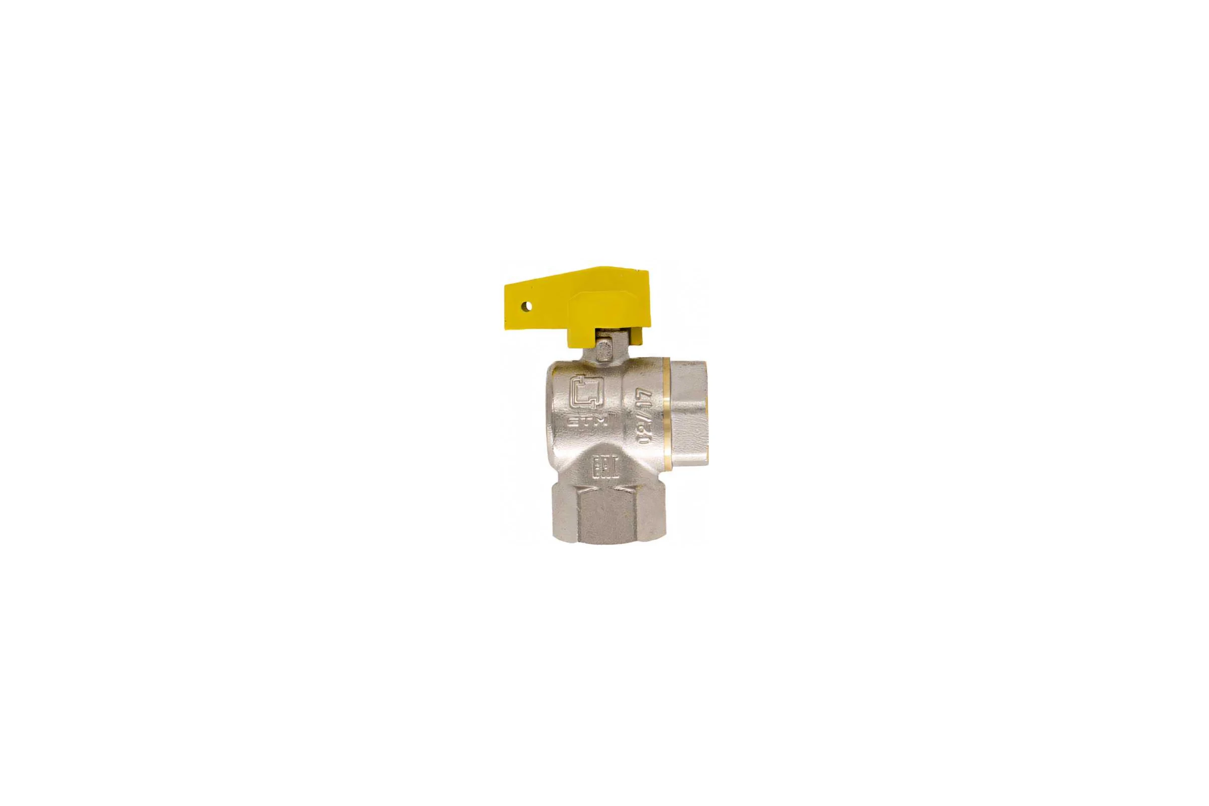 Шаровой угловой кран для газа СТМ ГАЗ 1/2", г/г, бабочка CGLFFB12